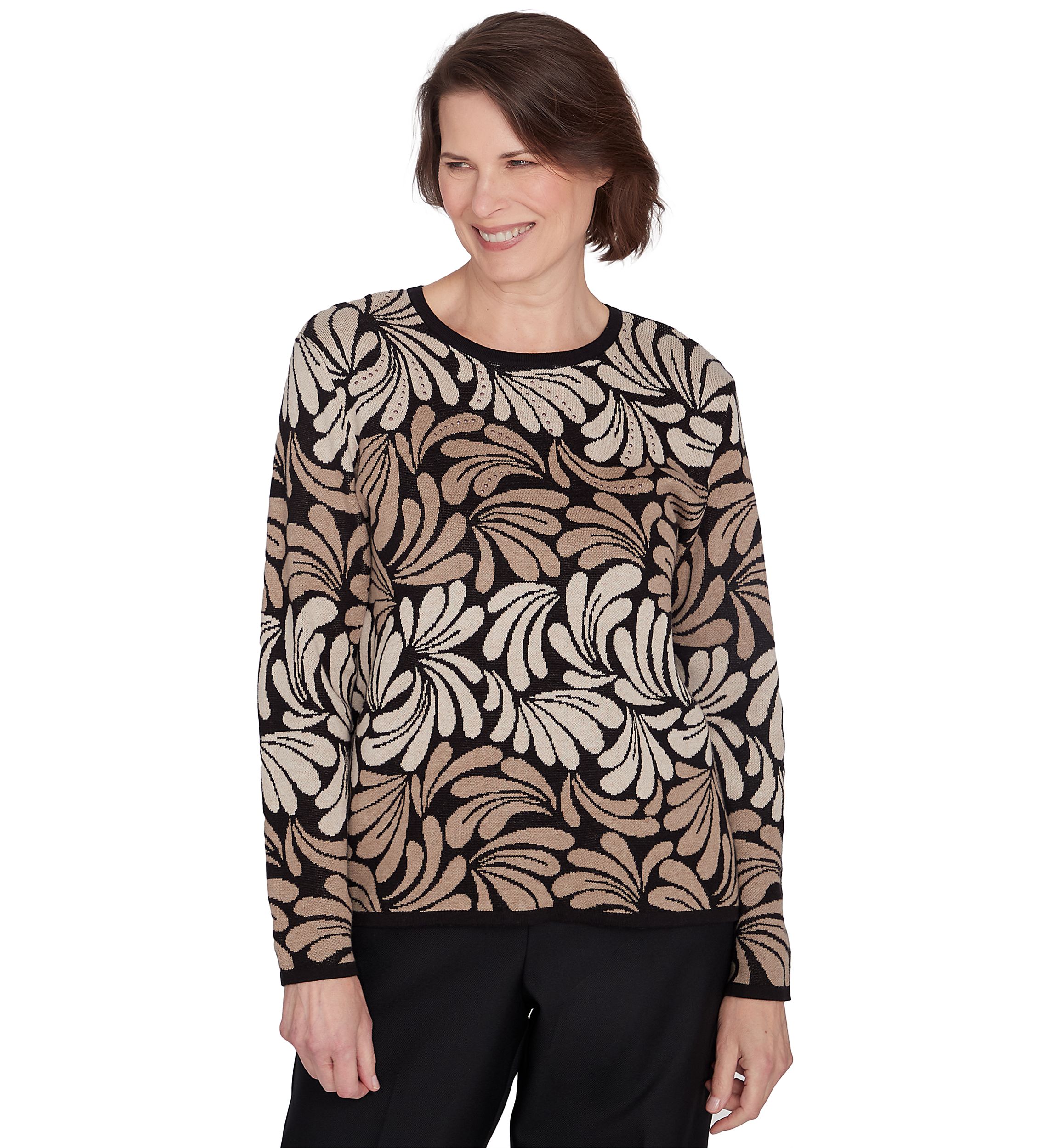 Petite Classics Ombre Geo Scroll Top