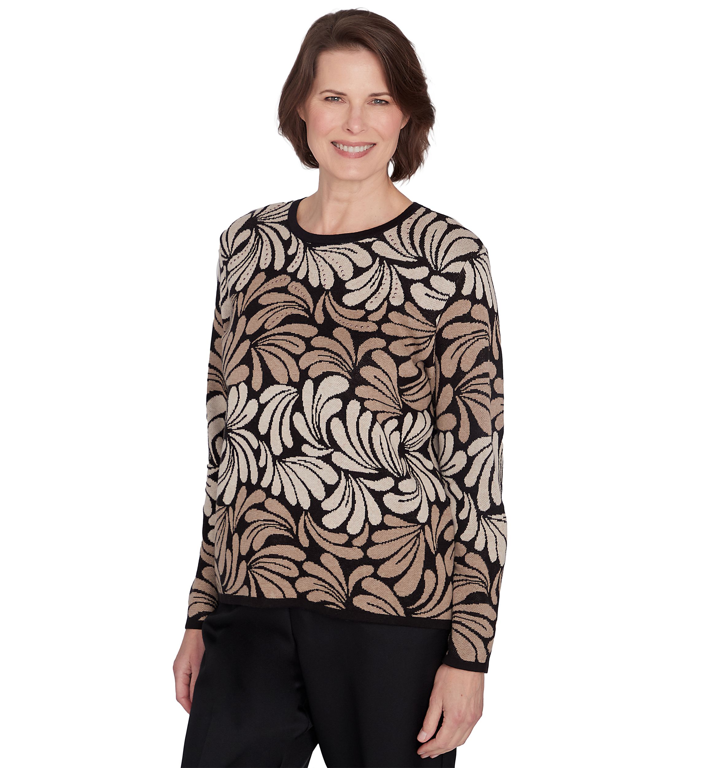 Petite Classics Ombre Geo Scroll Top