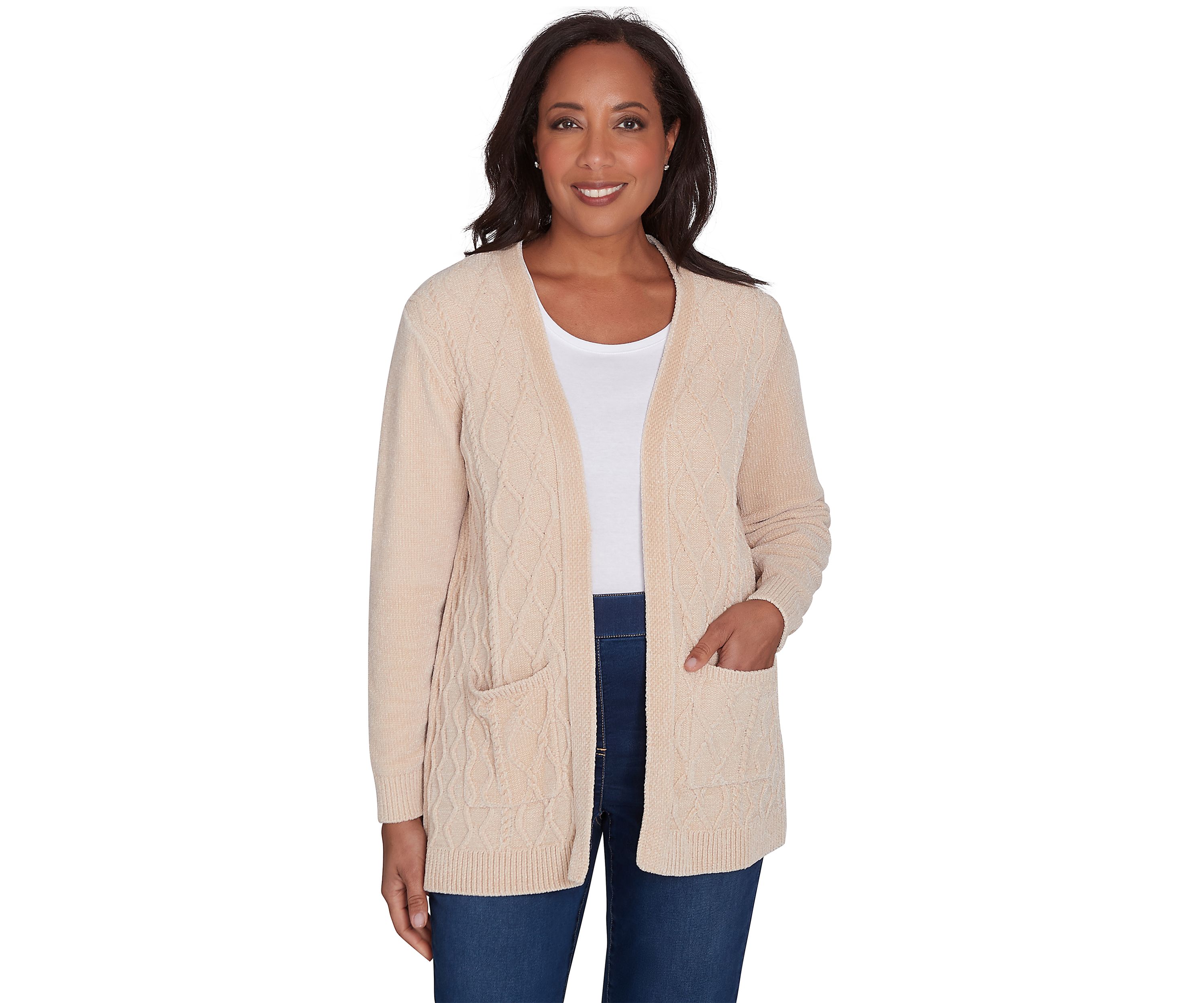 Petite Classics Chenille Cardigan