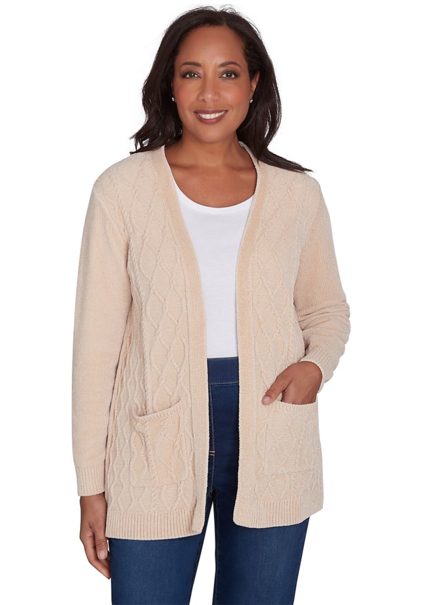 Petite Classics Chenille Cardigan