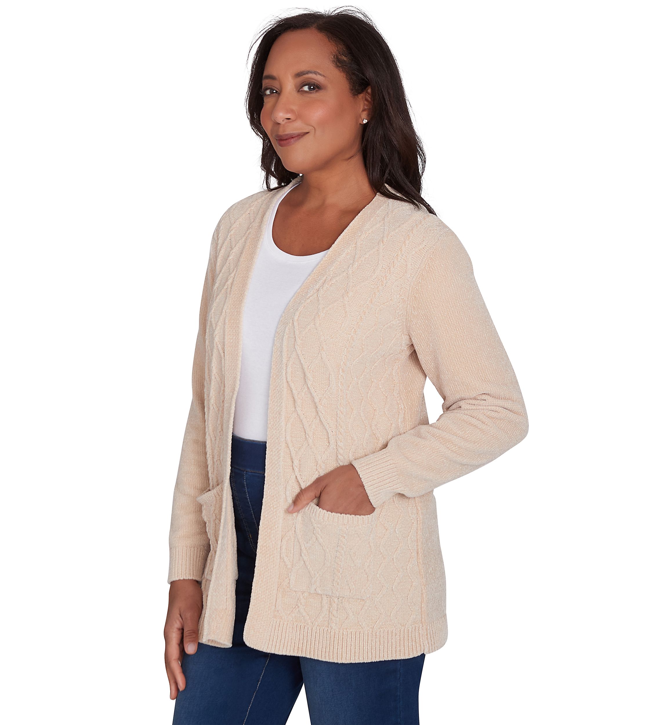 Petite Classics Chenille Cardigan
