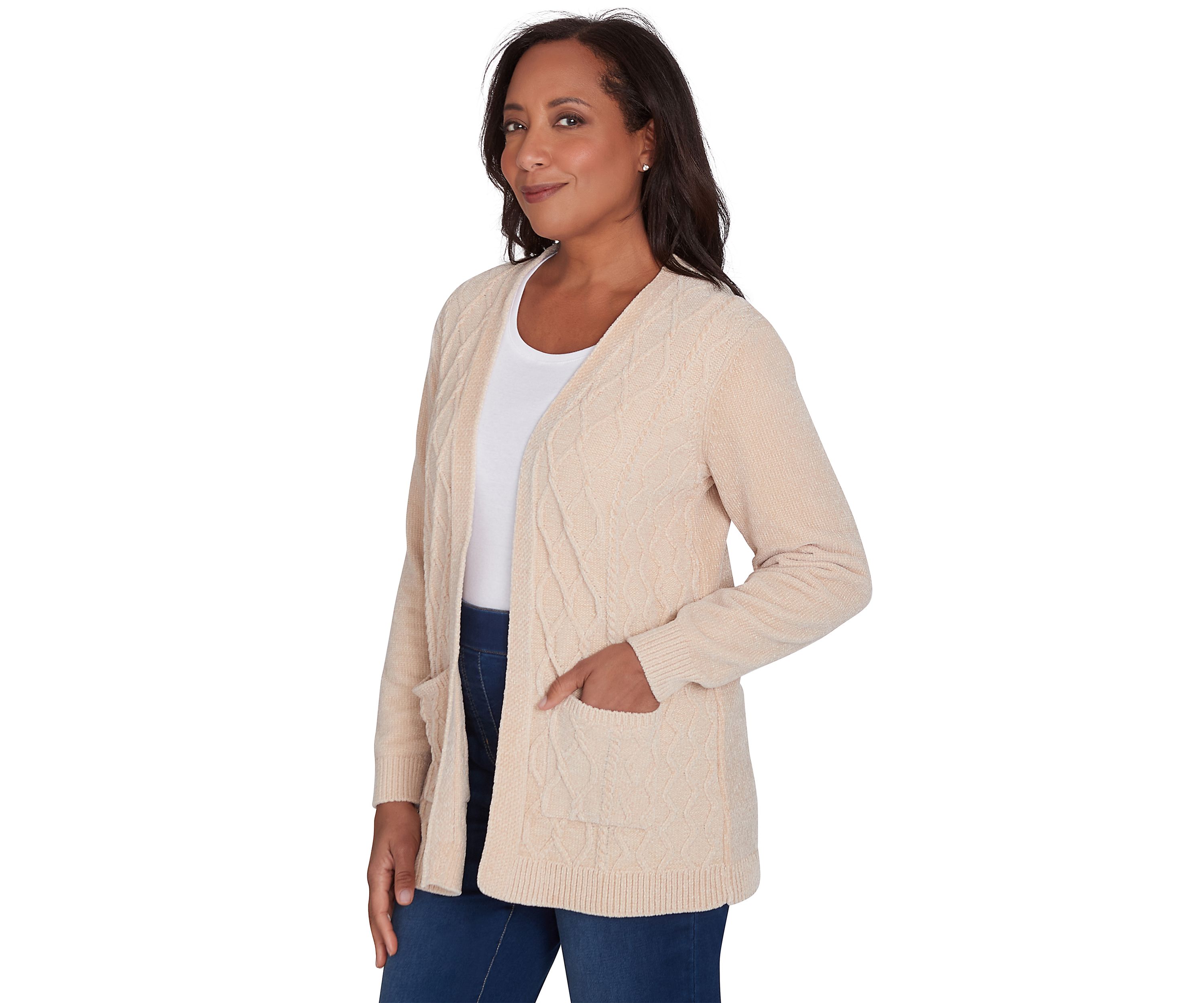 Petite Classics Chenille Cardigan