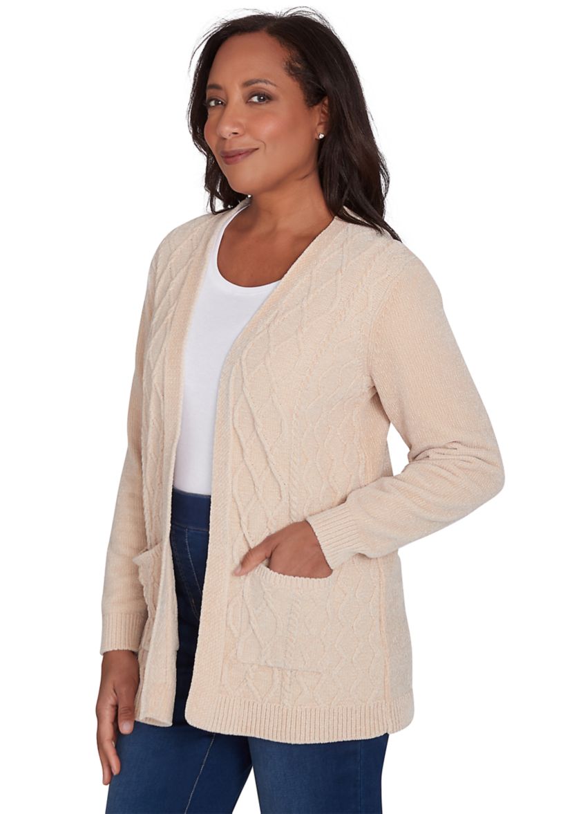 Petite Classics Chenille Cardigan