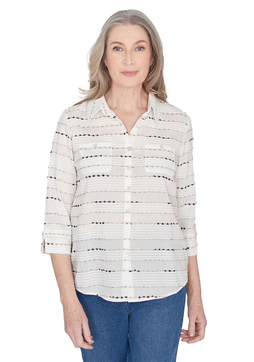 Womens Classics Eyelash Biadere Top