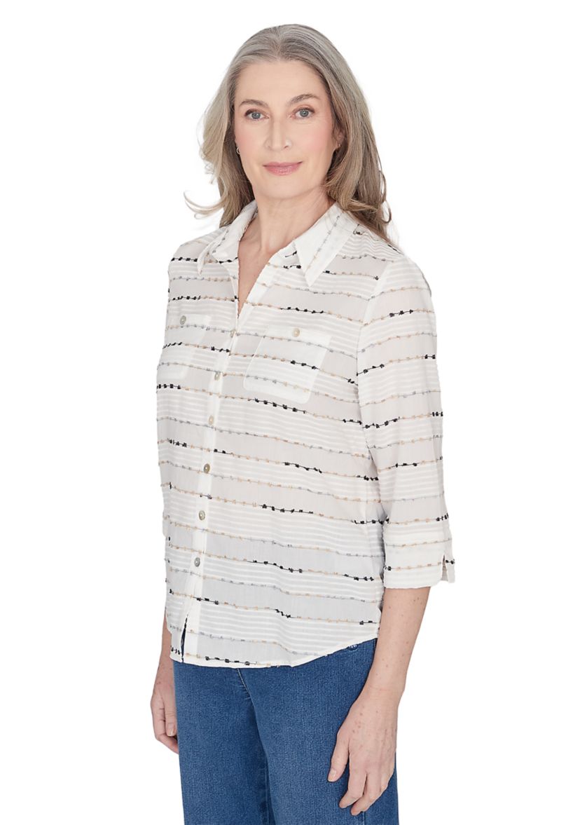 Womens Classics Eyelash Biadere Top