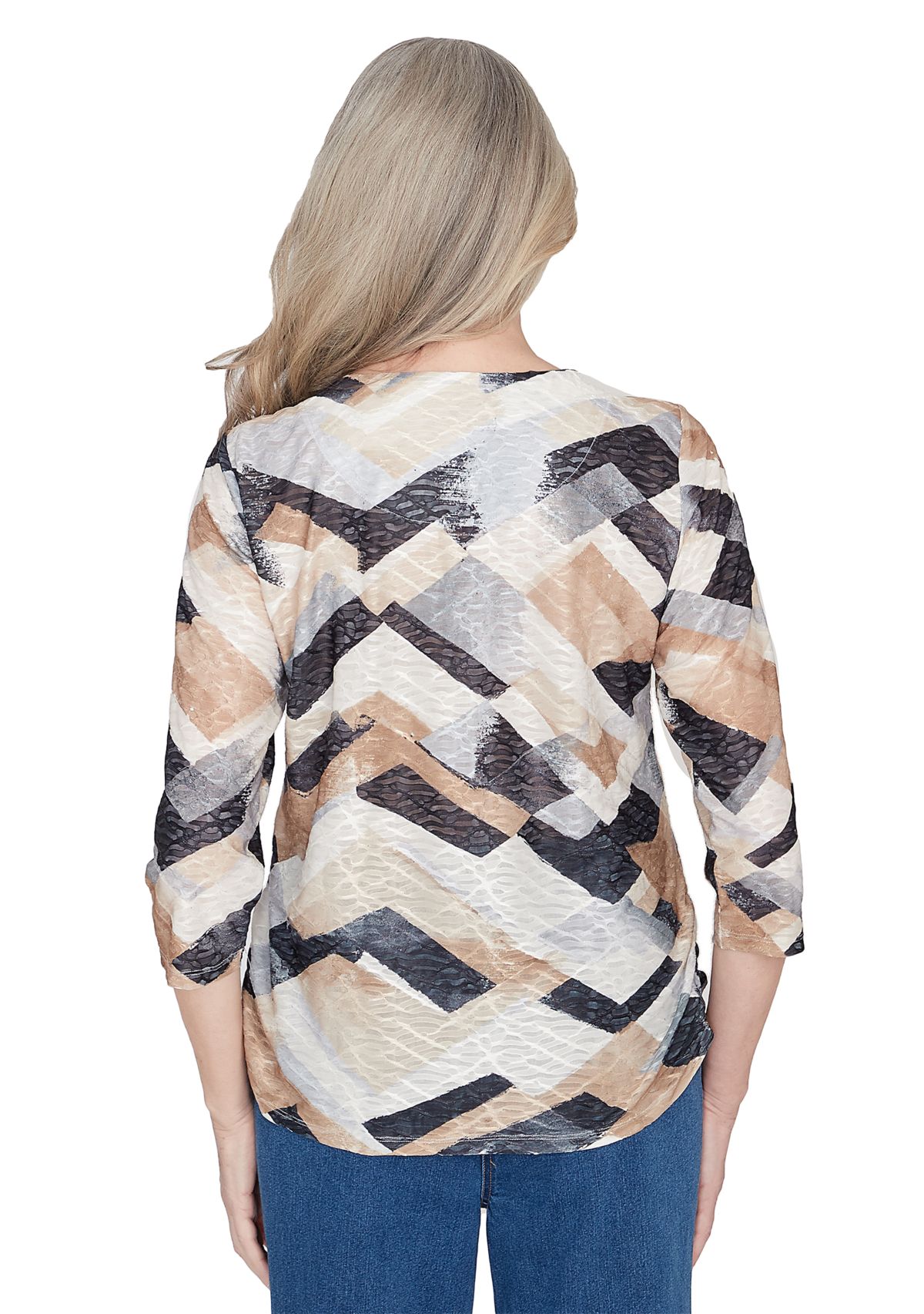 Womens Classics Abstract Chevron Top