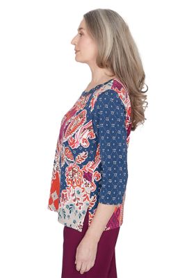 Women's Classics Paisley Patchwork Top