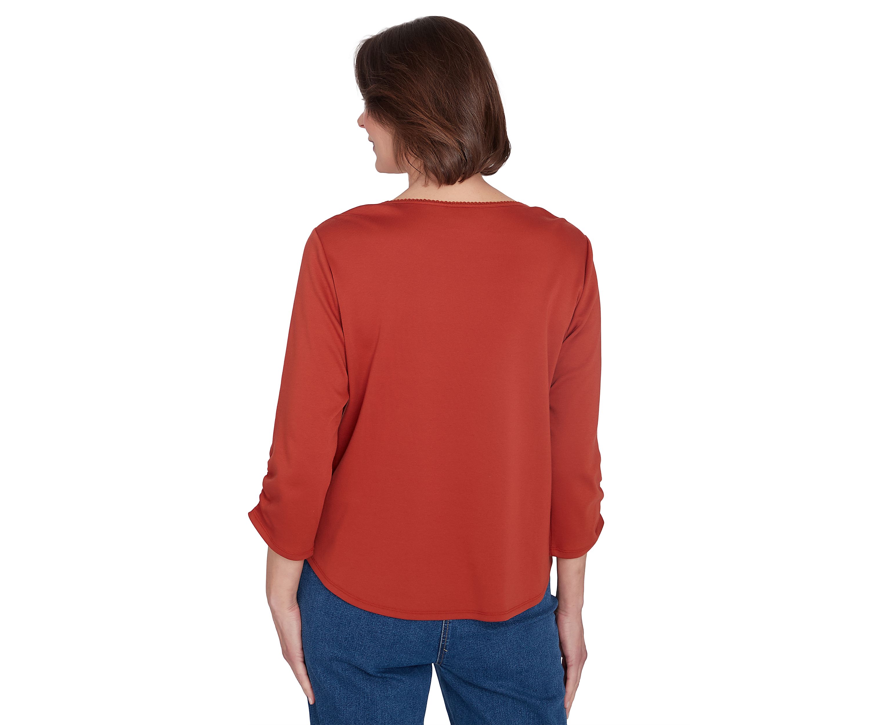 Womens Classics Nuzzling Owls Top