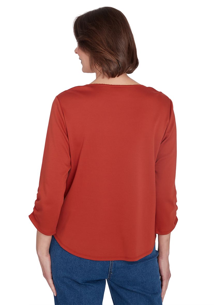 Womens Classics Nuzzling Owls Top