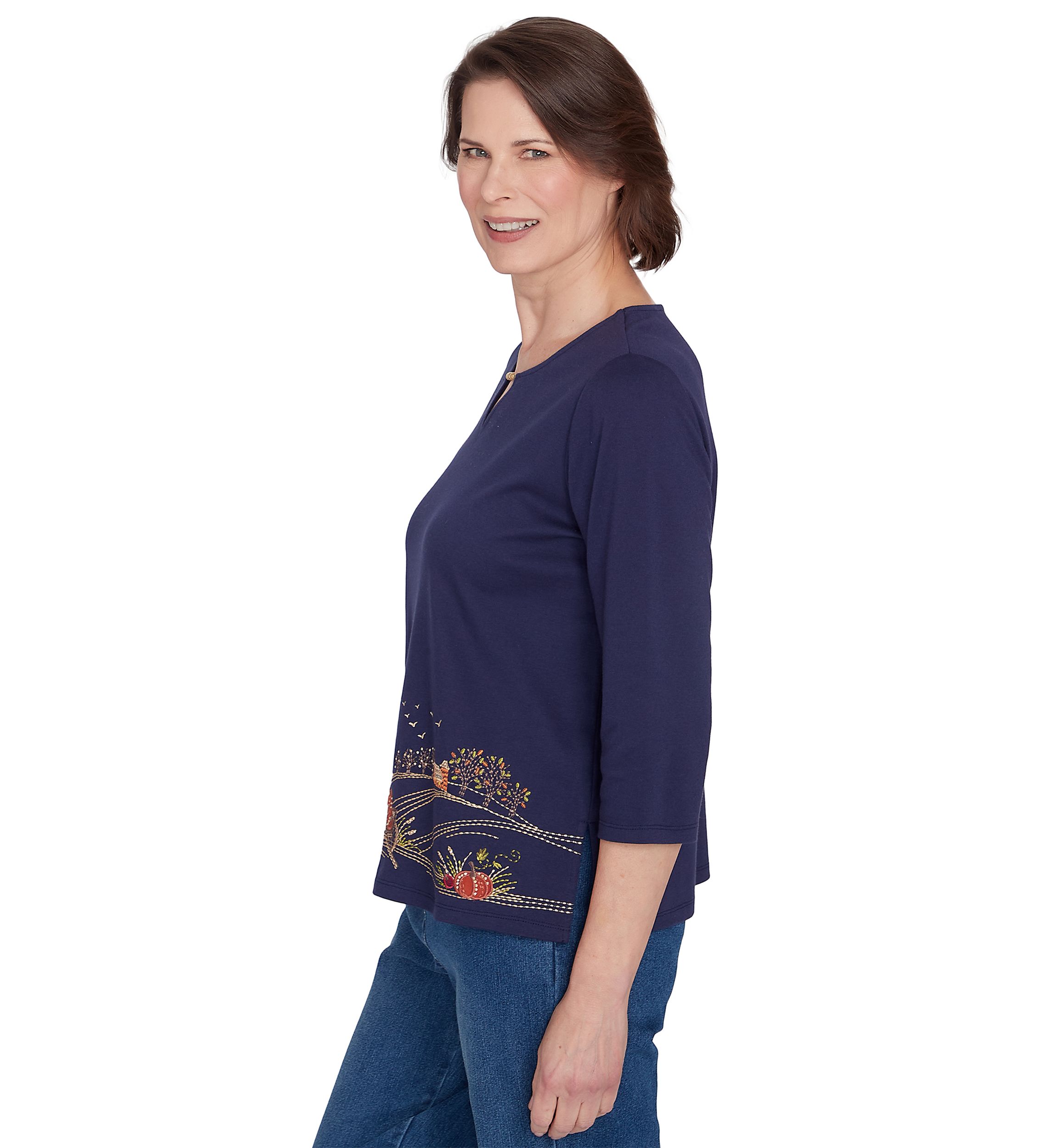 Womens Classics Farmhouse Scenic Top