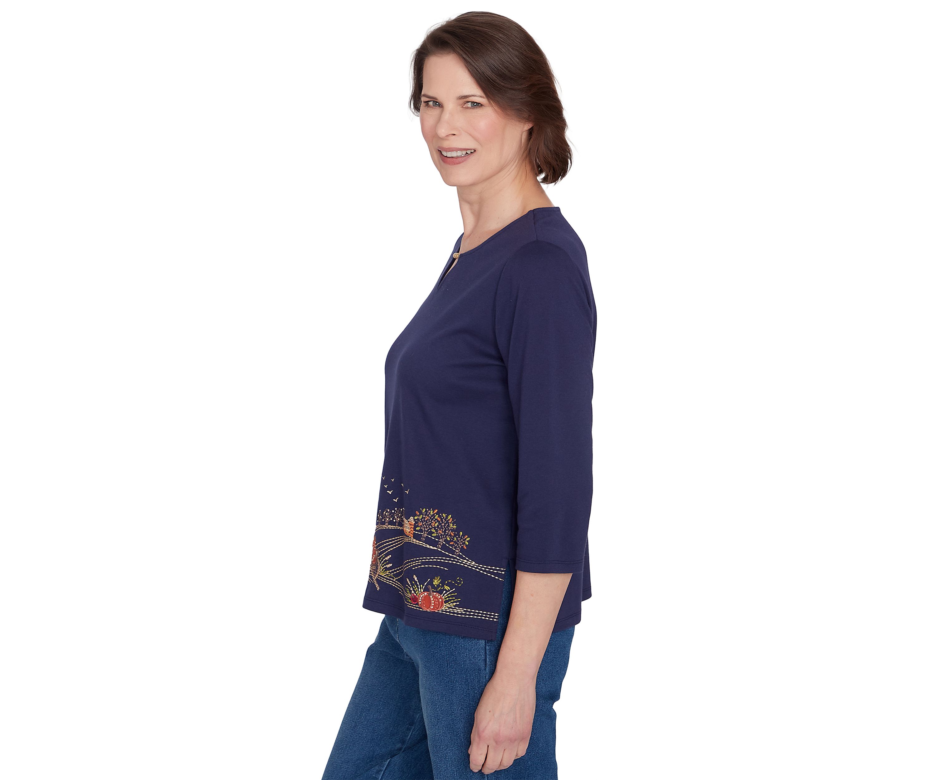 Womens Classics Farmhouse Scenic Top