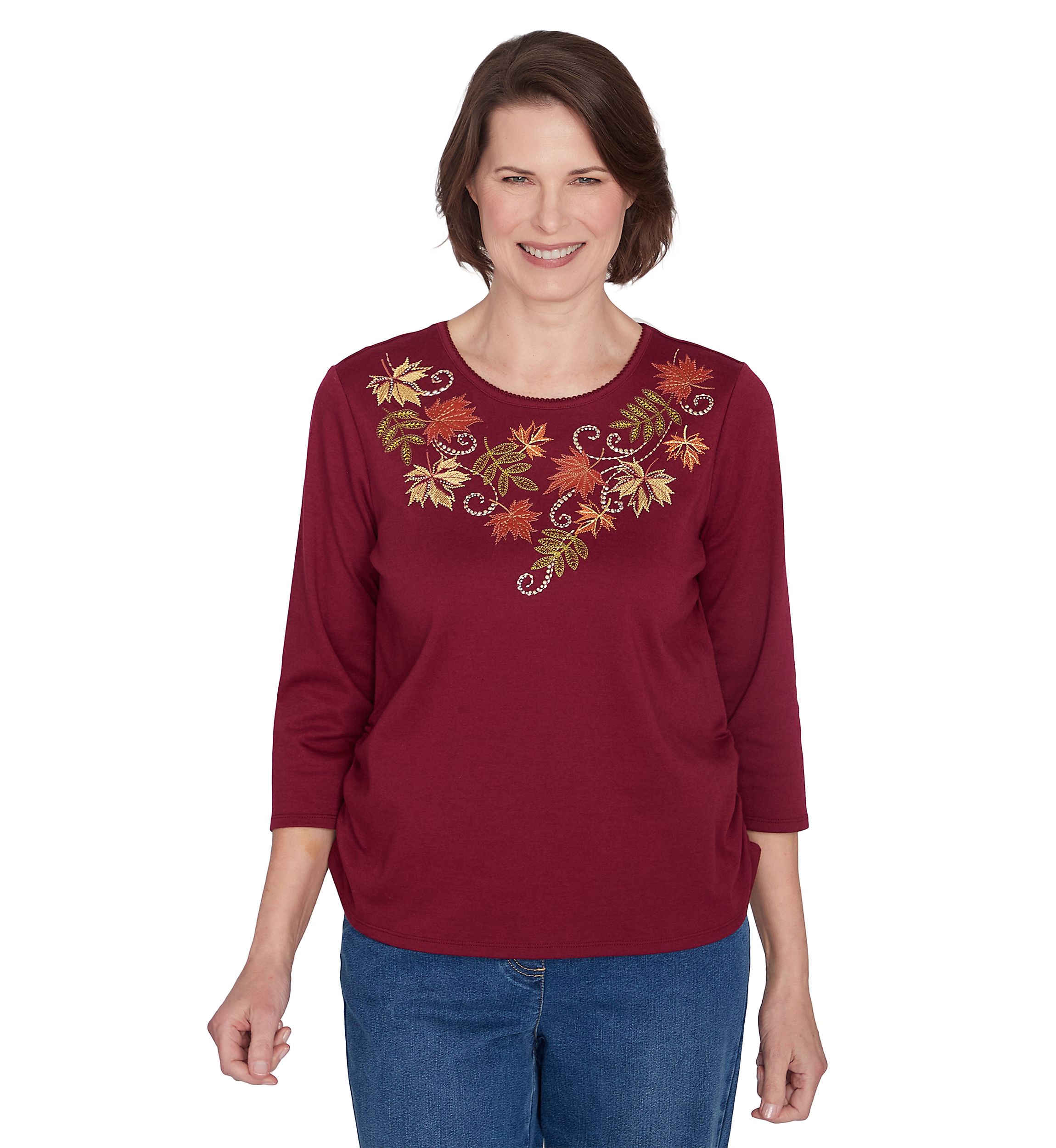 Womens Classics Falling Leaves Top