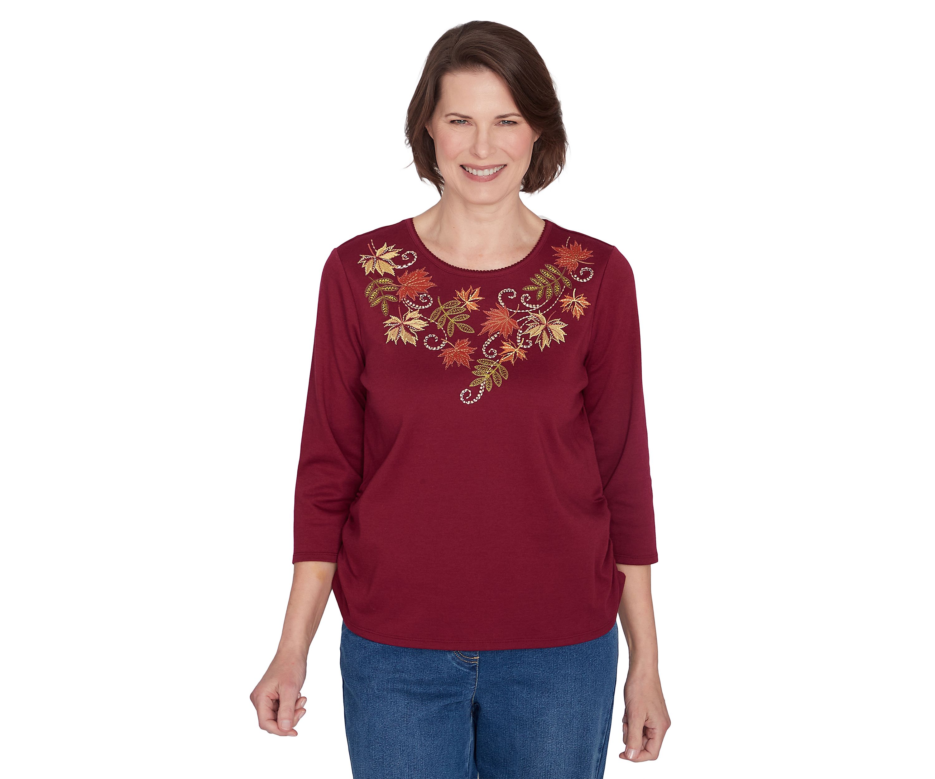 Womens Classics Falling Leaves Top