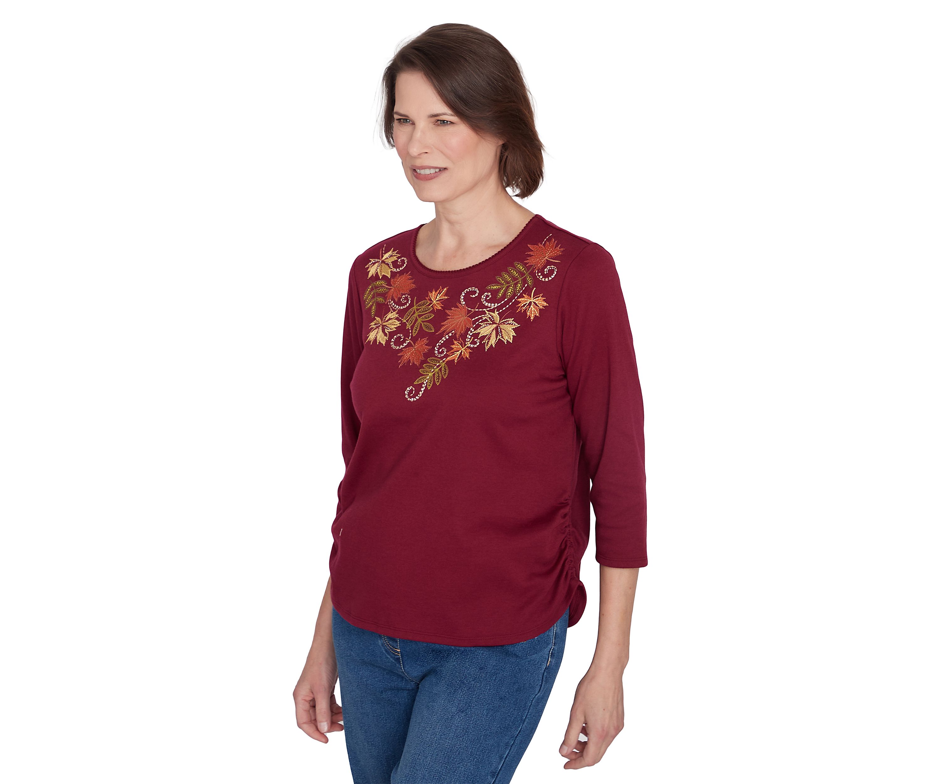 Womens Classics Falling Leaves Top