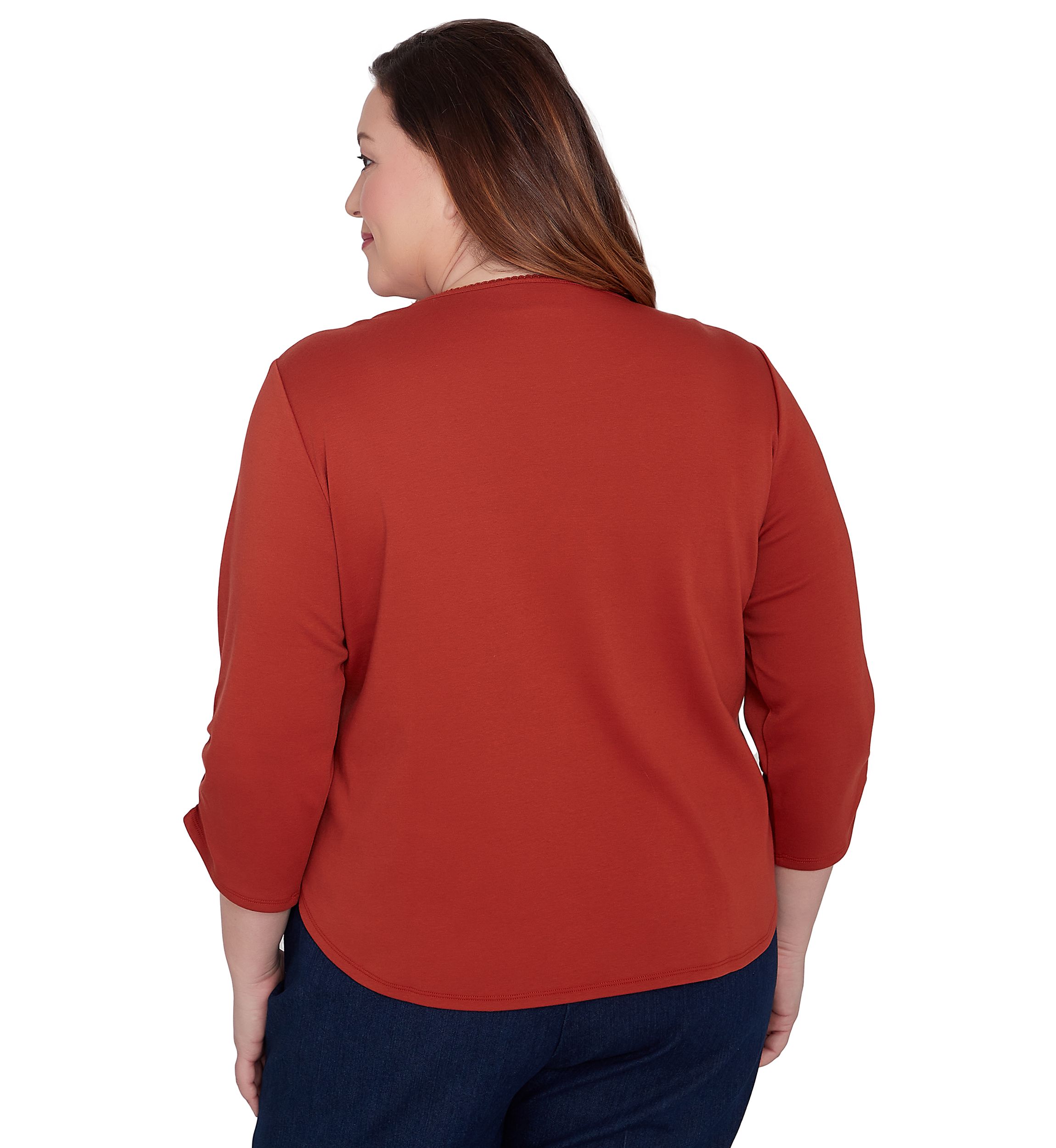 Plus Size Classics Nuzzling Owls Top