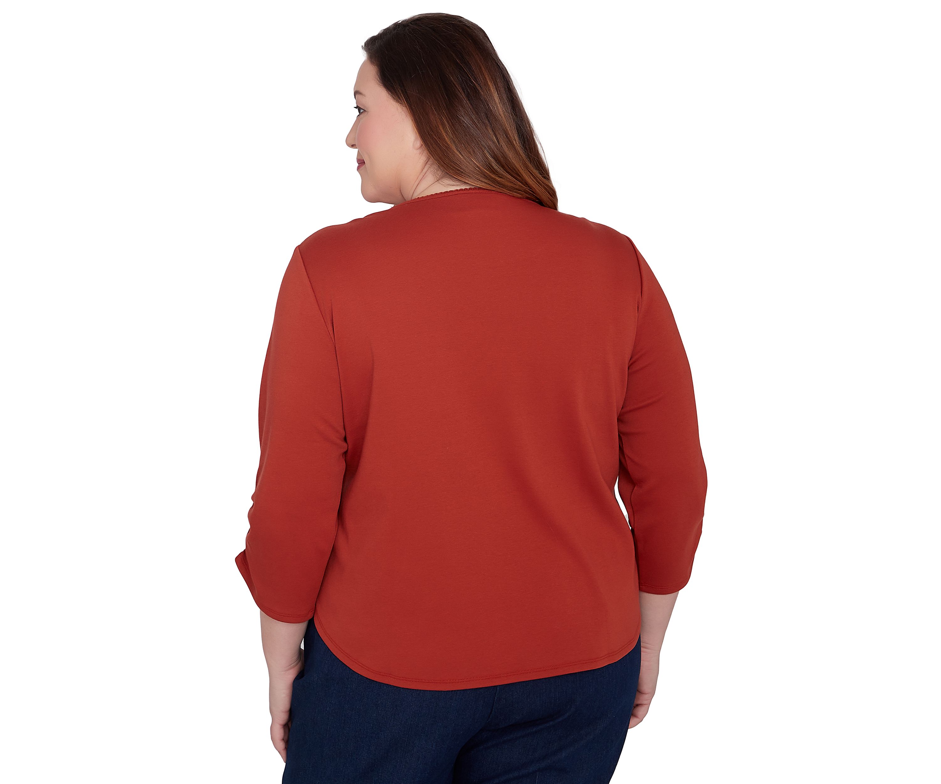 Plus Size Classics Nuzzling Owls Top
