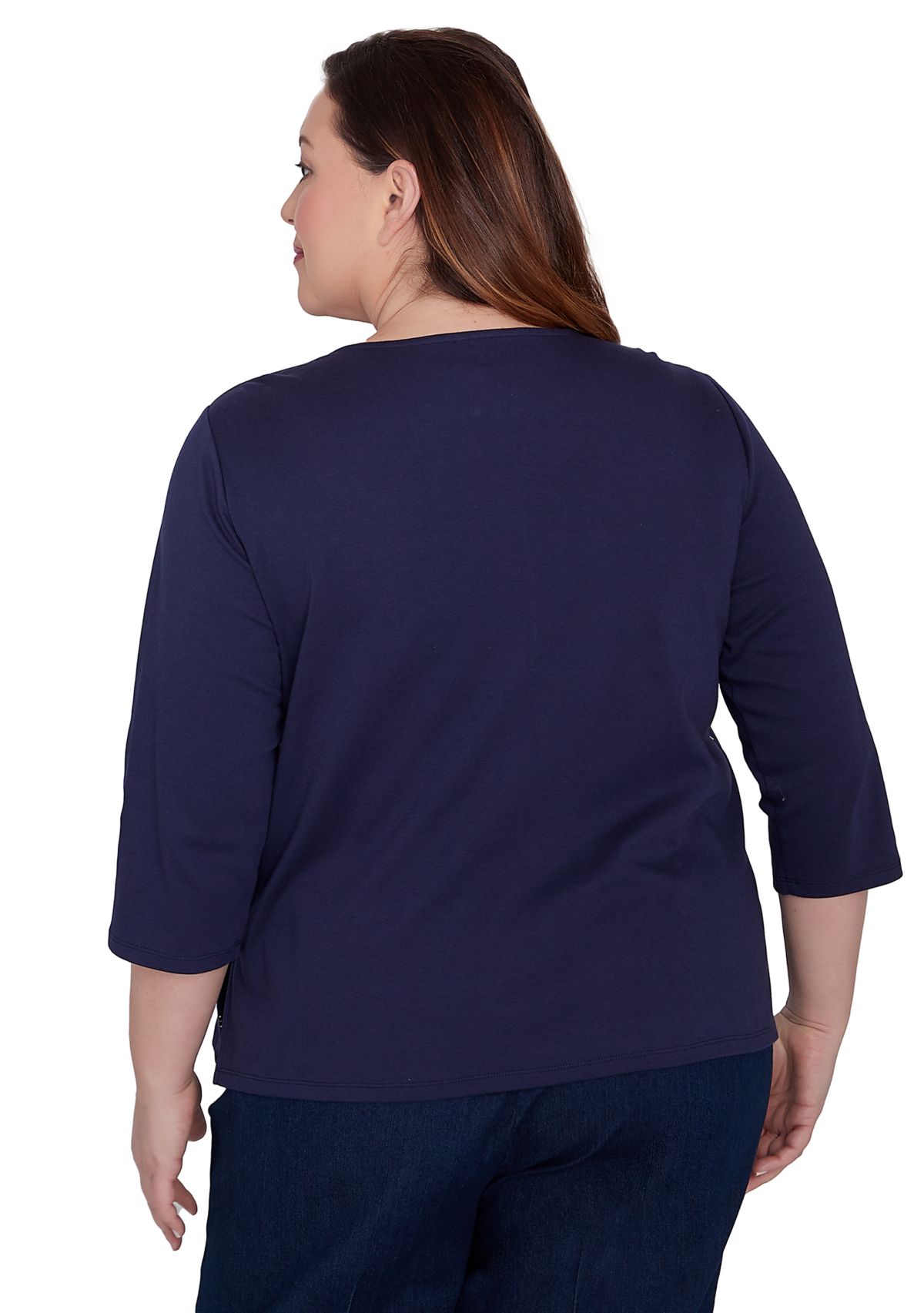 Plus Size Classics Farmhouse Scenic Top
