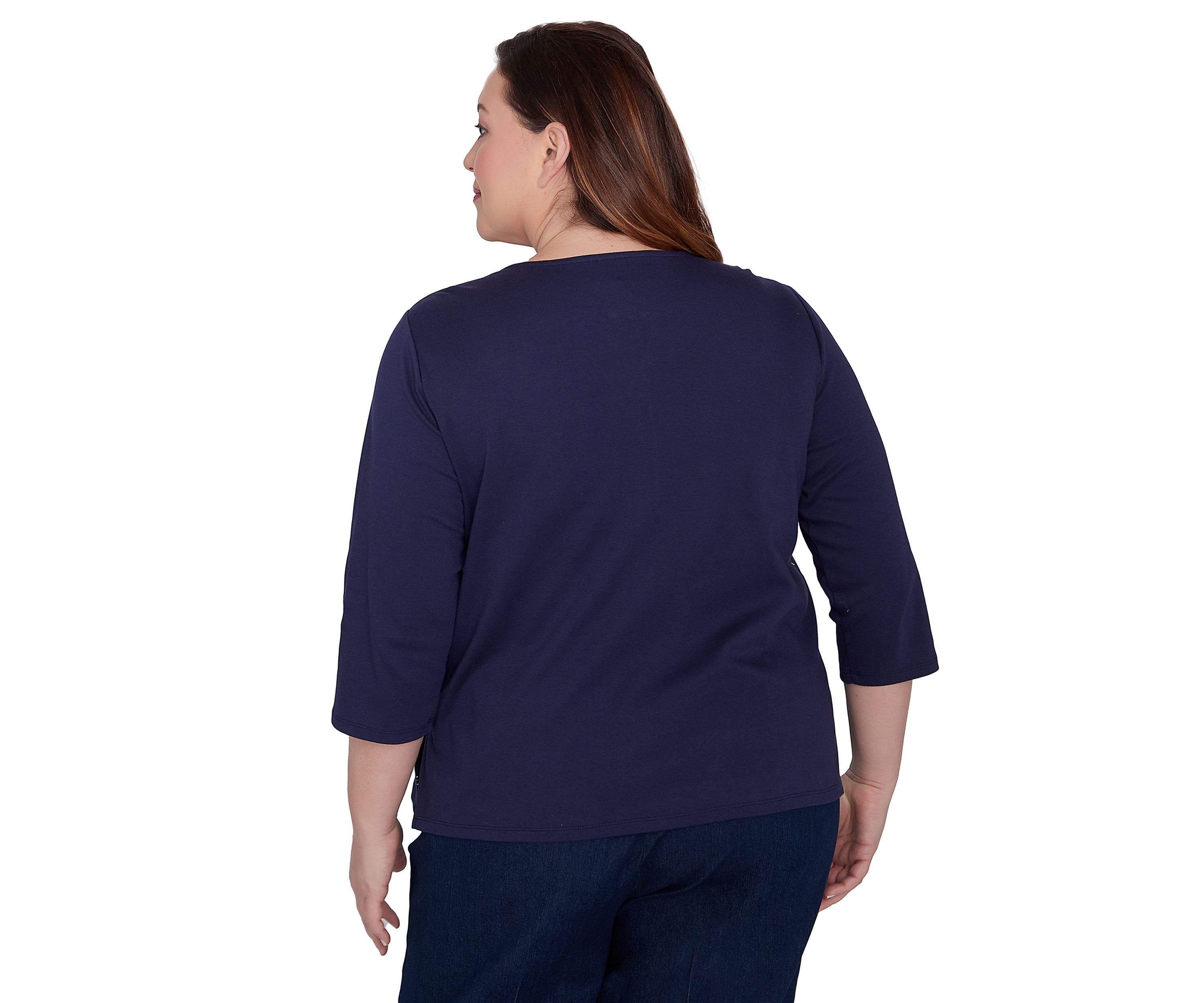Plus Size Classics Farmhouse Scenic Top