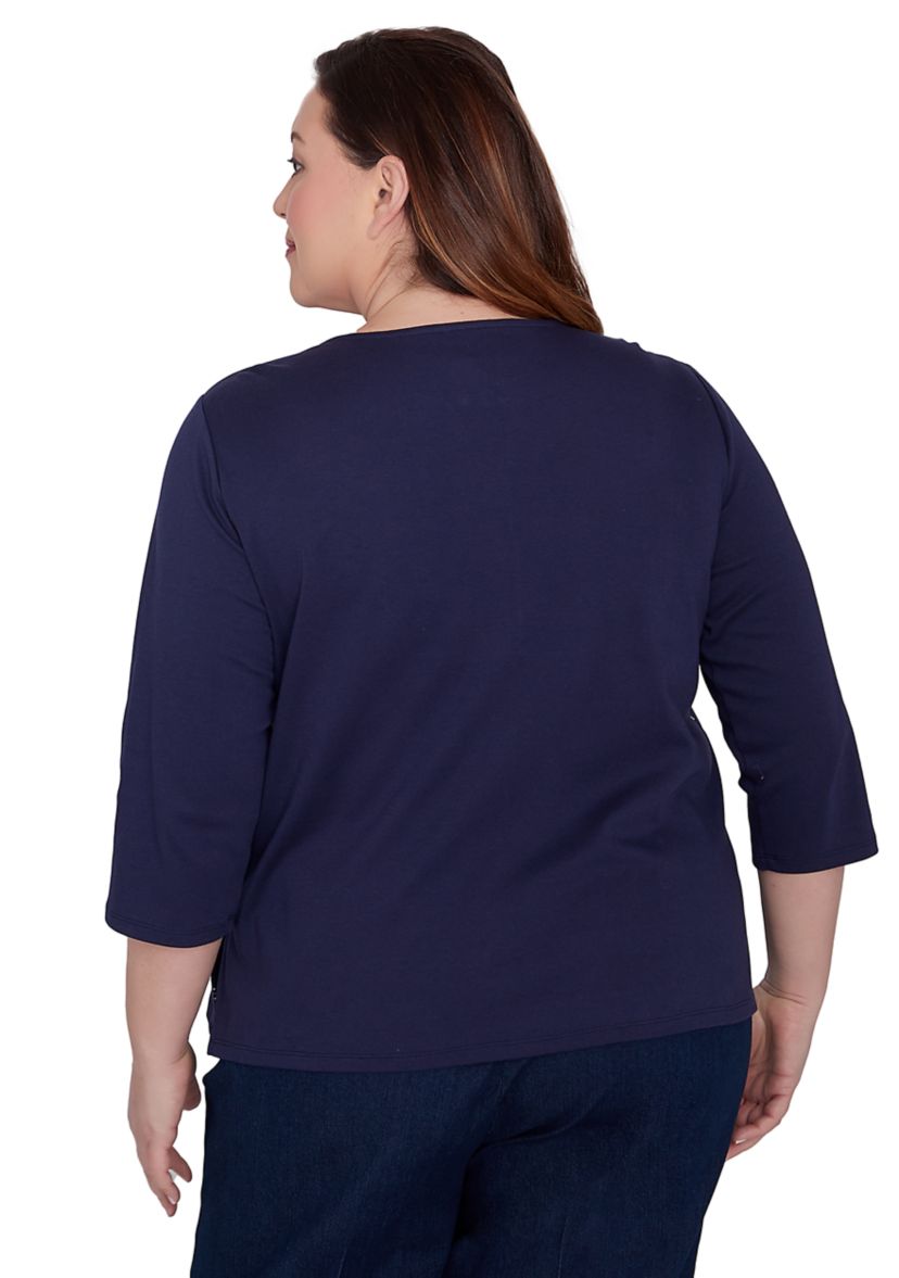 Plus Size Classics Farmhouse Scenic Top