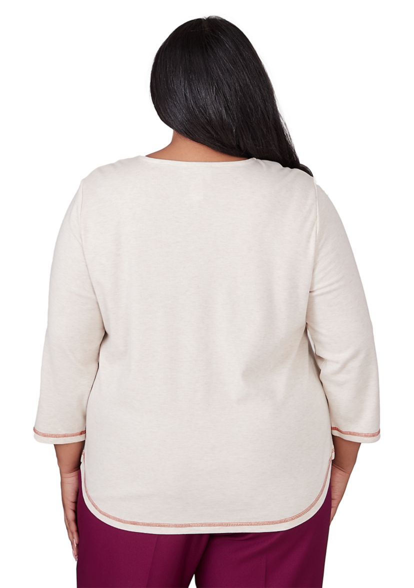 Plus Size Classics Sunflowers with Birds Top