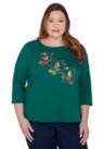 Plus Size Classics Birds with Hats Top