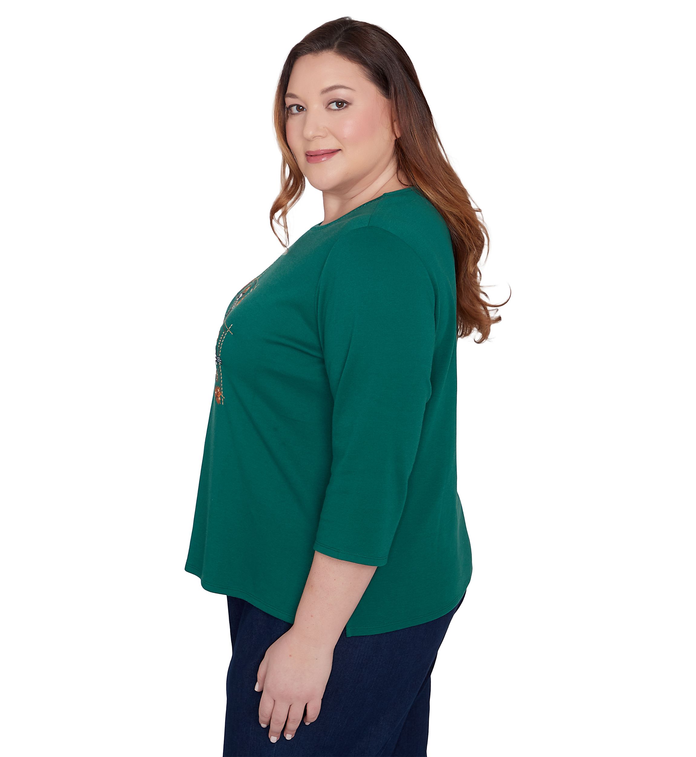 Plus Size Classics Birds with Hats Top