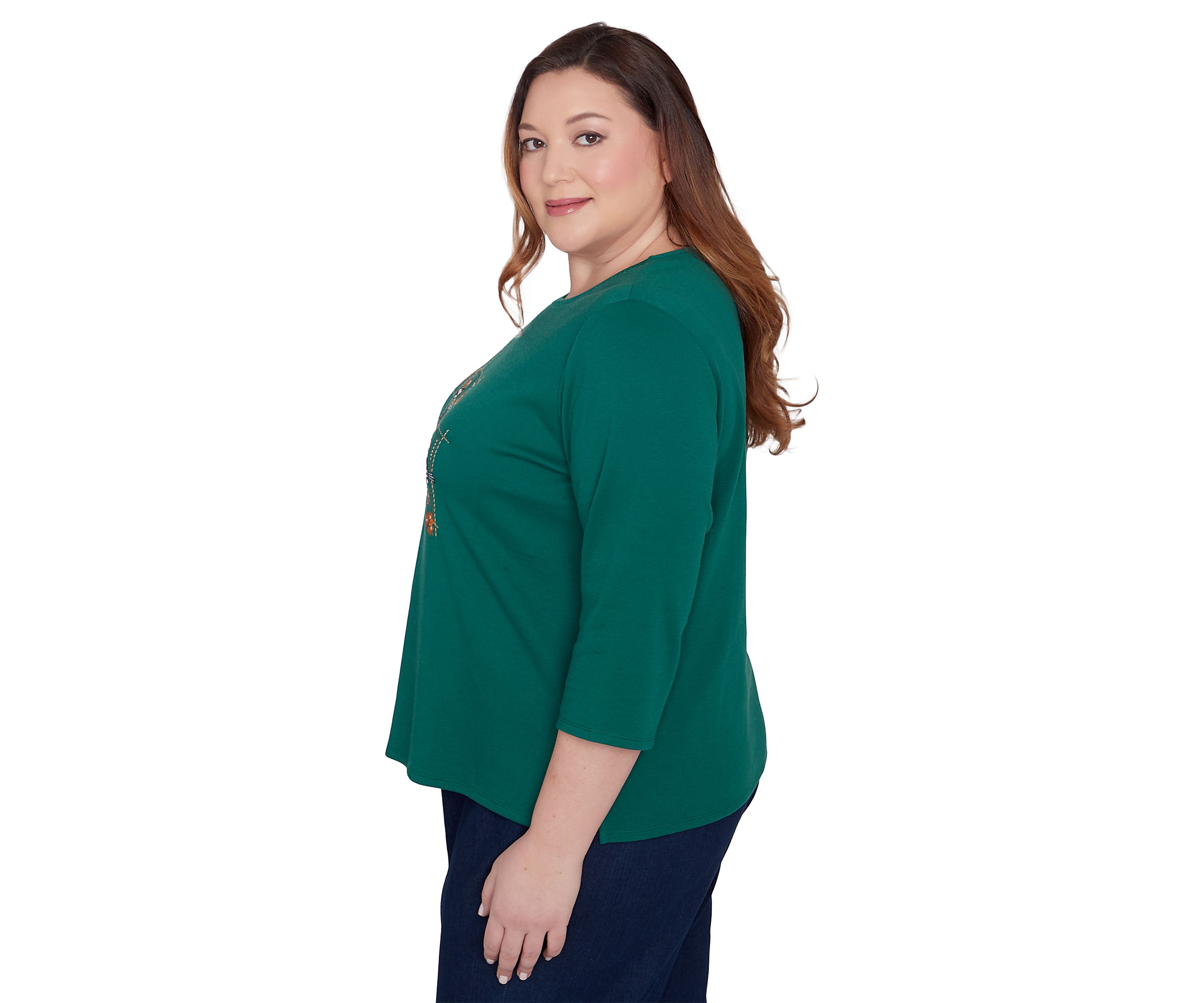 Plus Size Classics Birds with Hats Top