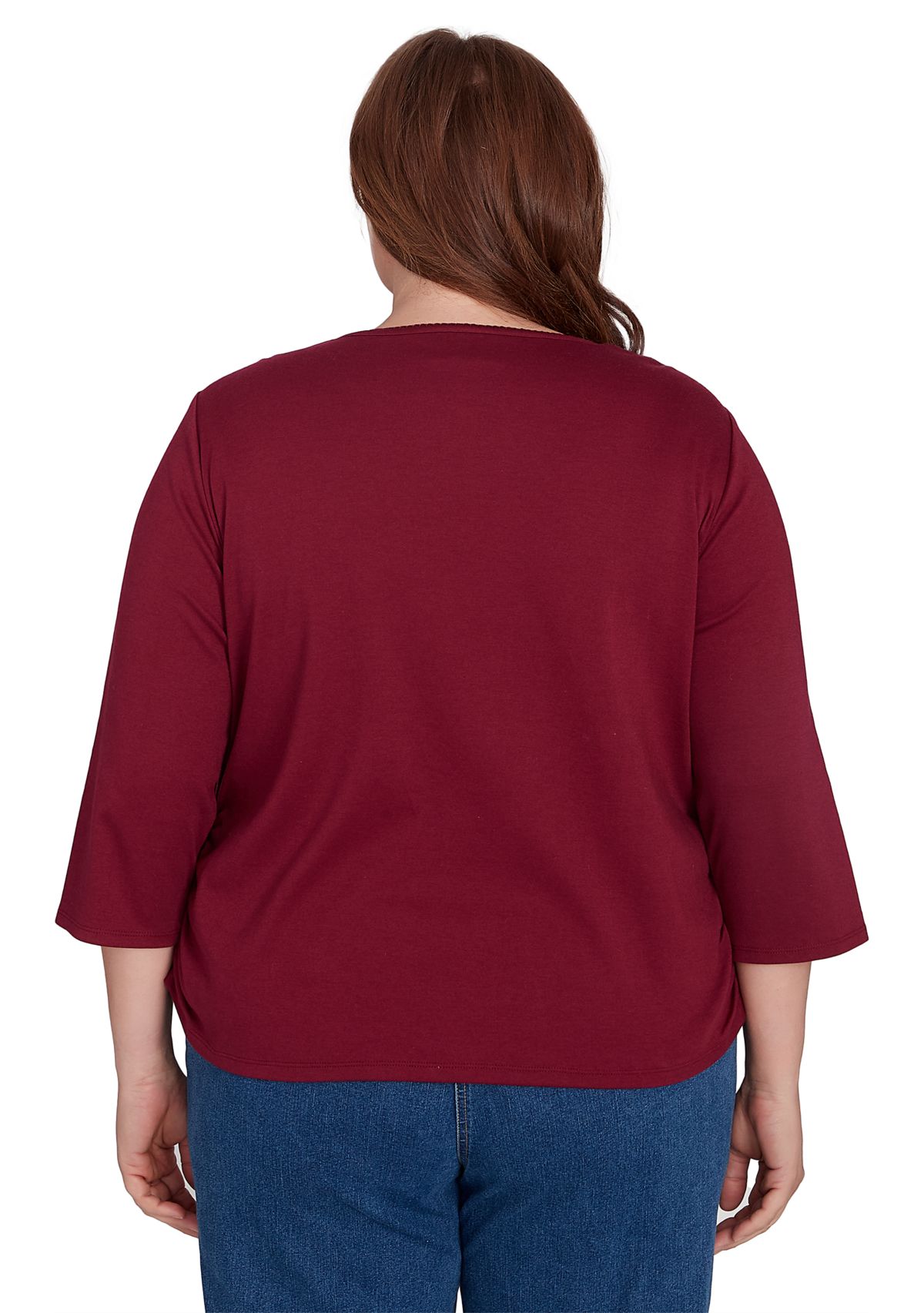 Plus Size Classics Falling Leaves Top