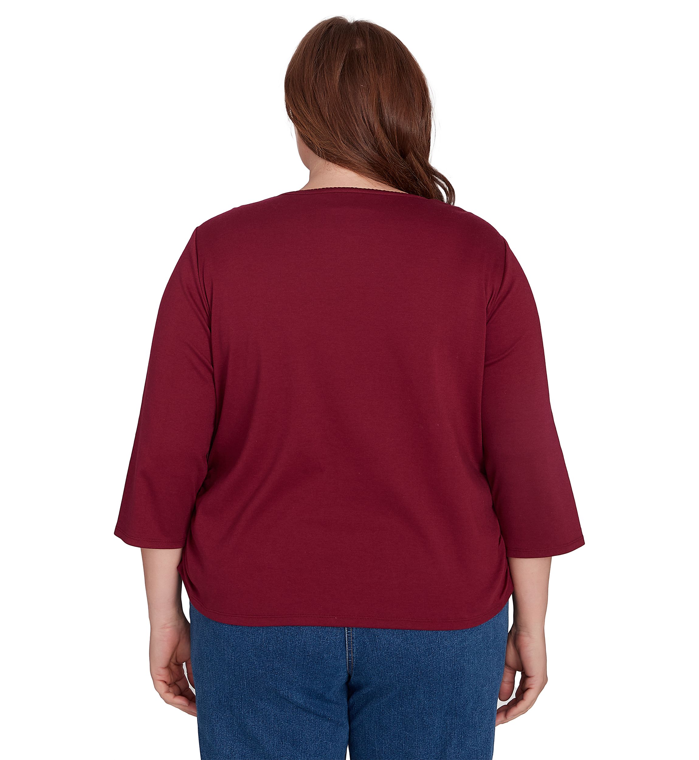Plus Size Classics Falling Leaves Top