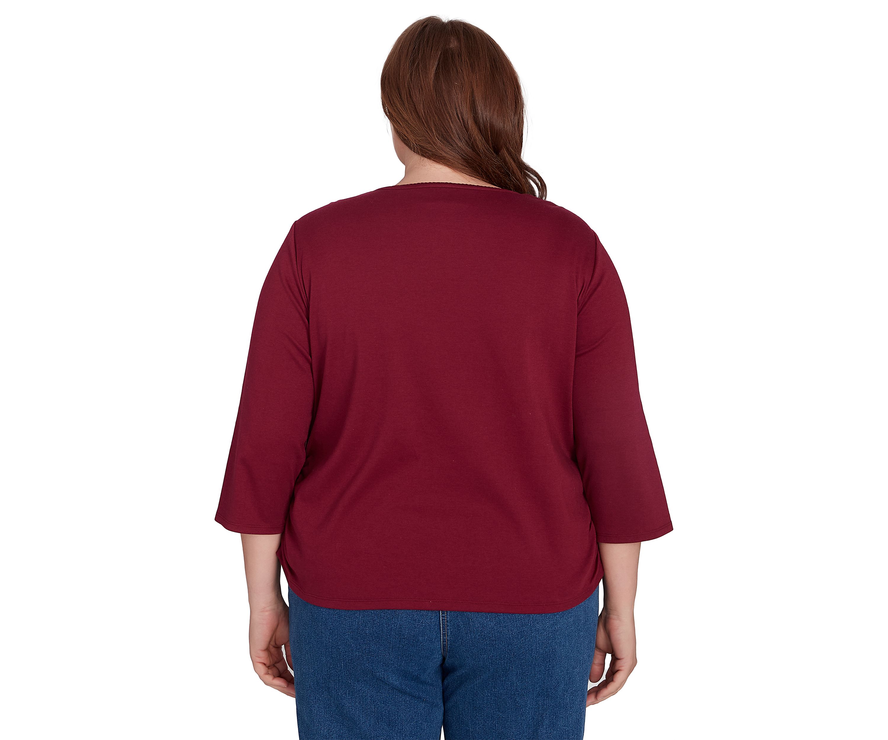 Plus Size Classics Falling Leaves Top