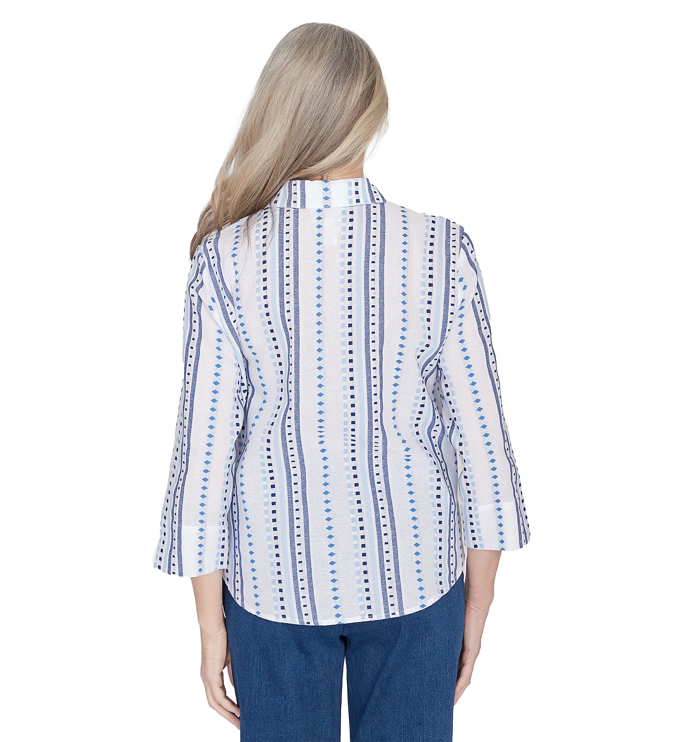 Petite Classics Jacquard Stripe Top