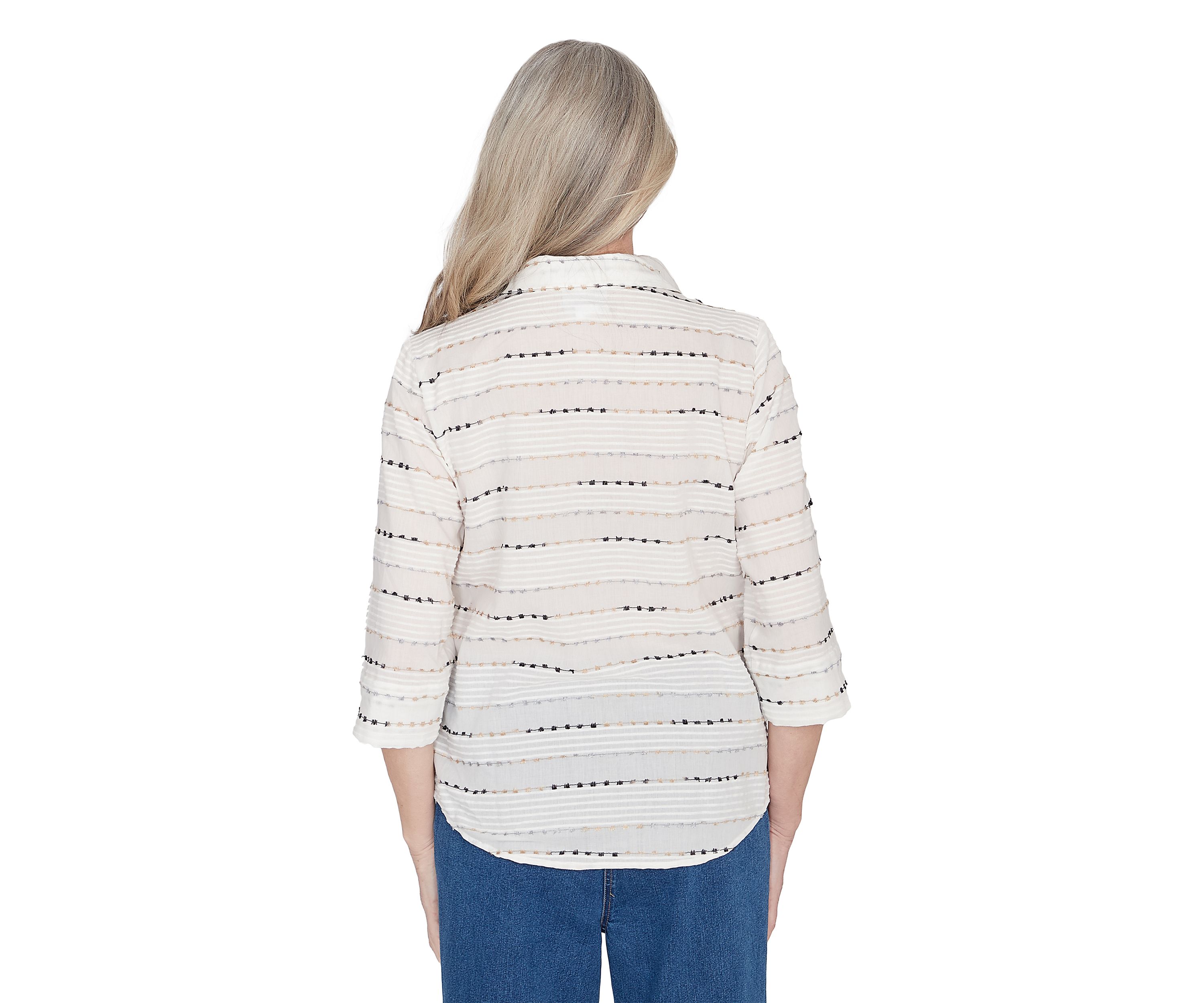 Petite Classics Eyelash Biadere Top