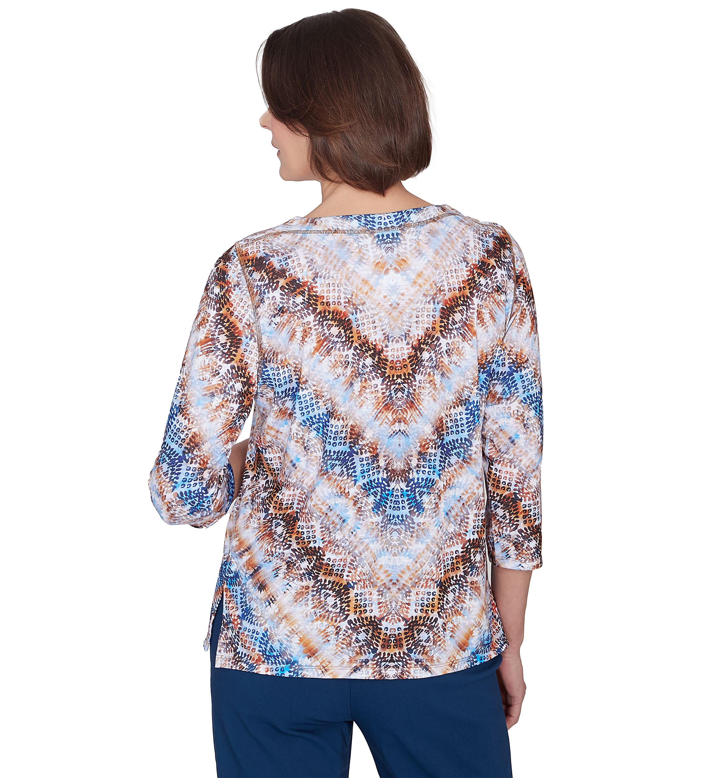 Petite Classics Python Chevron Top