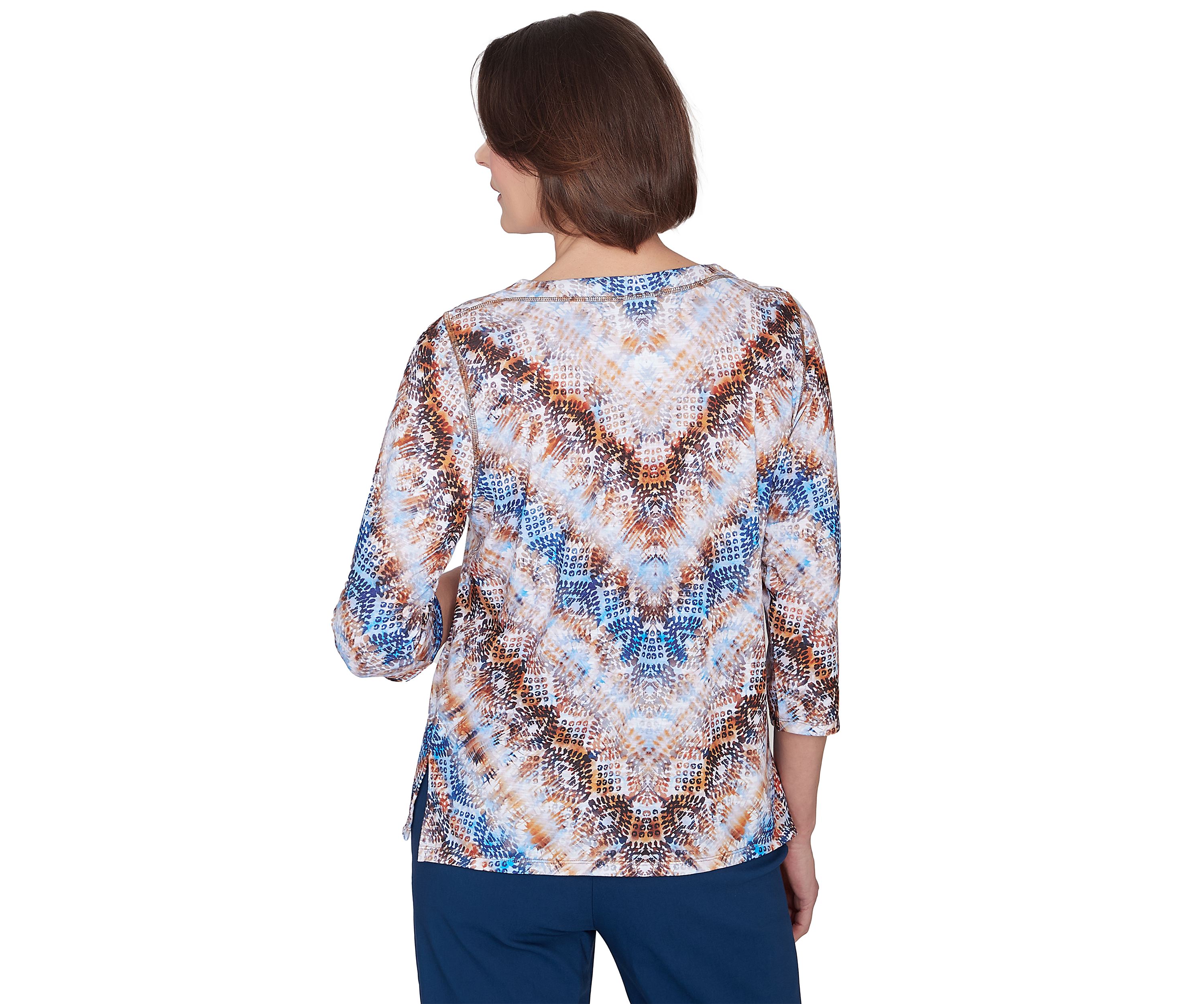 Petite Classics Python Chevron Top