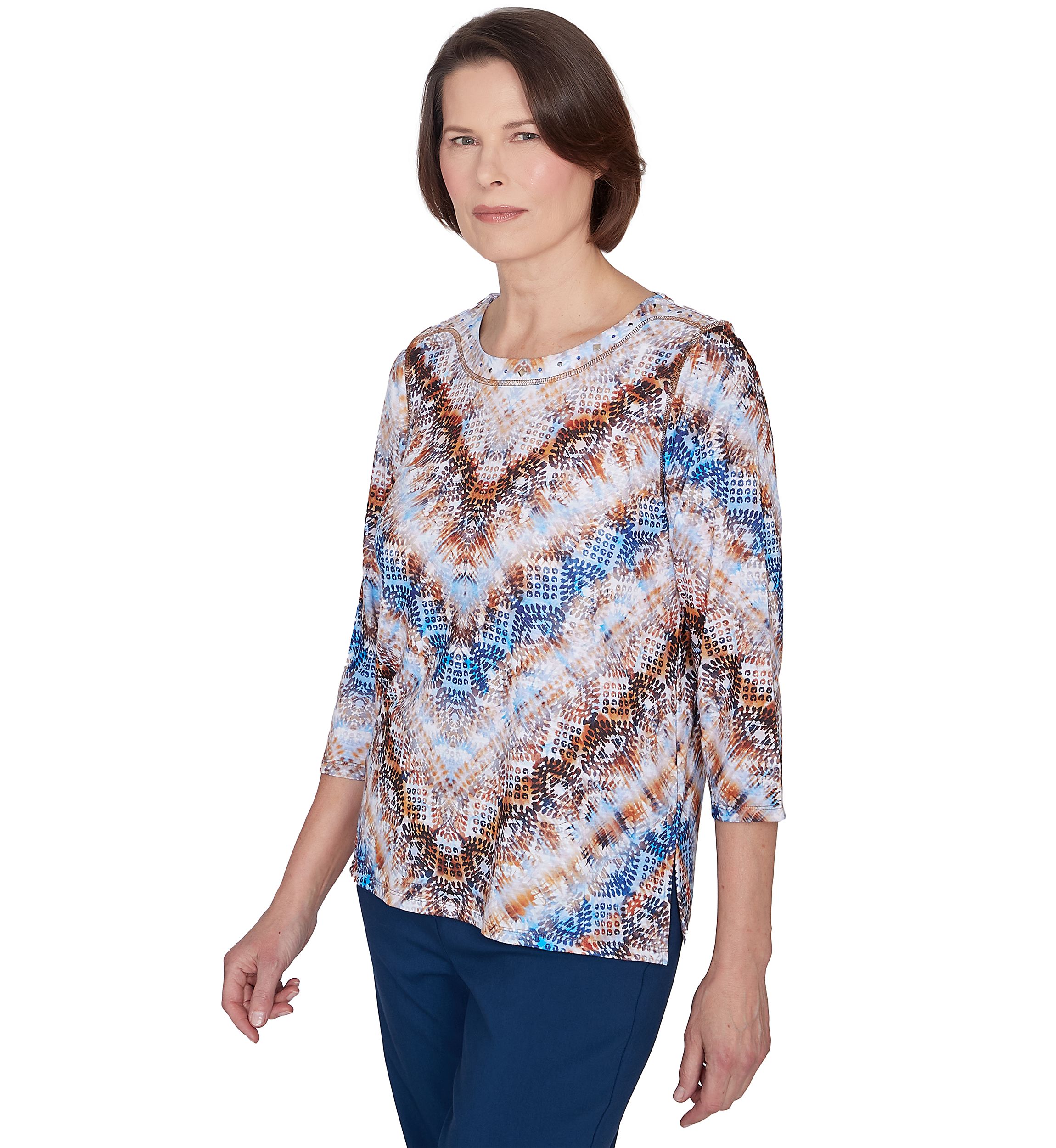 Petite Classics Python Chevron Top