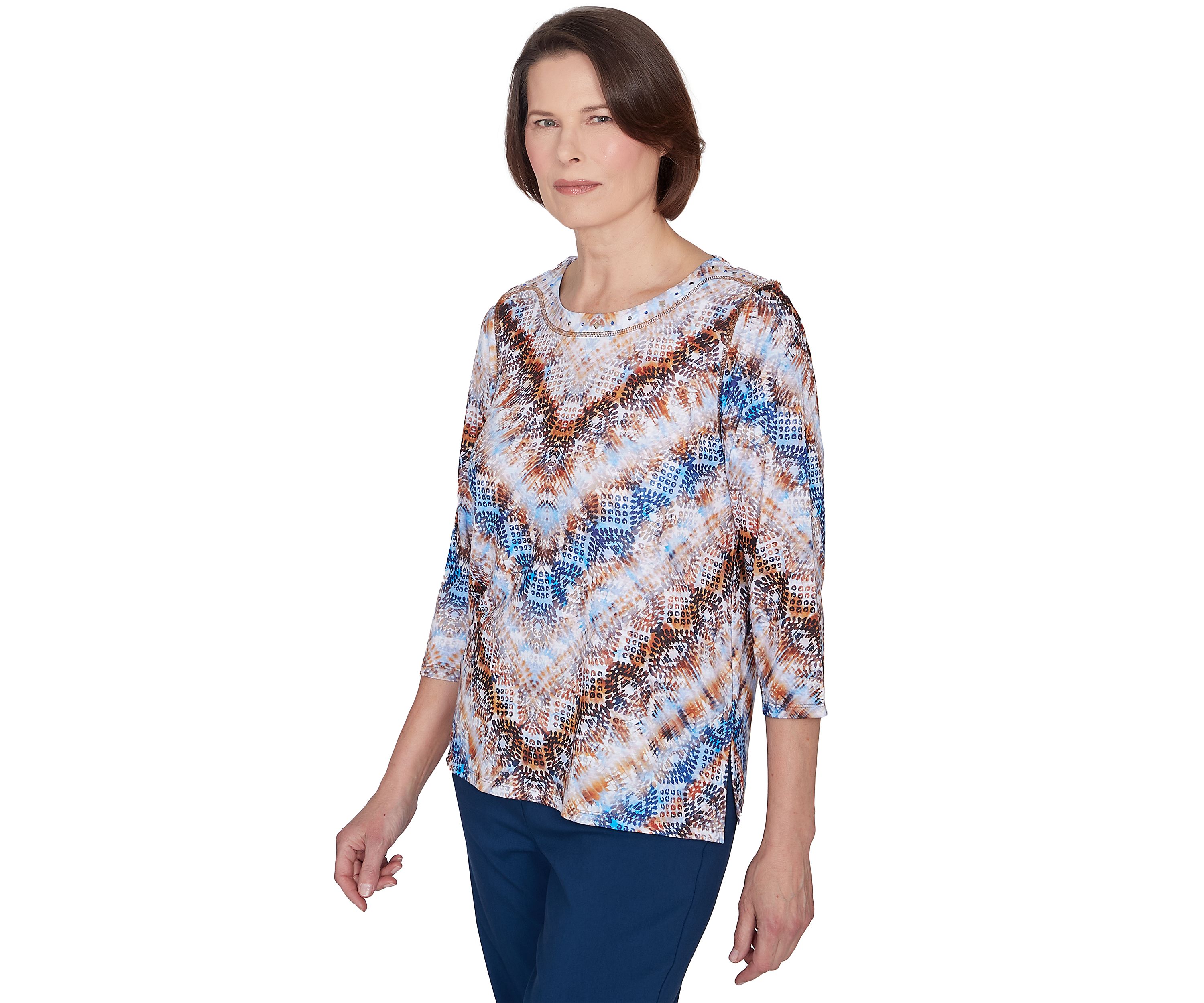 Petite Classics Python Chevron Top