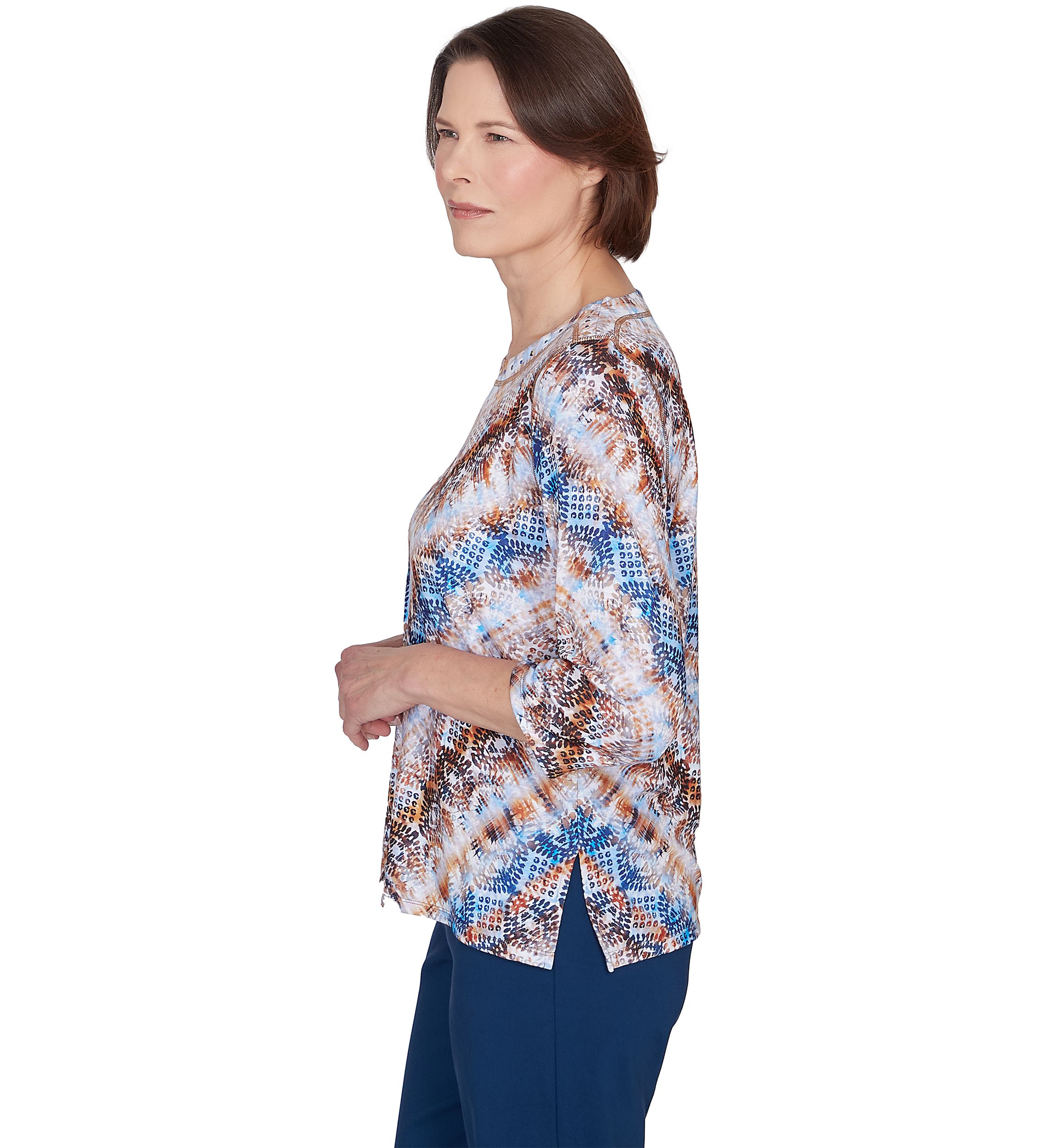 Petite Classics Python Chevron Top