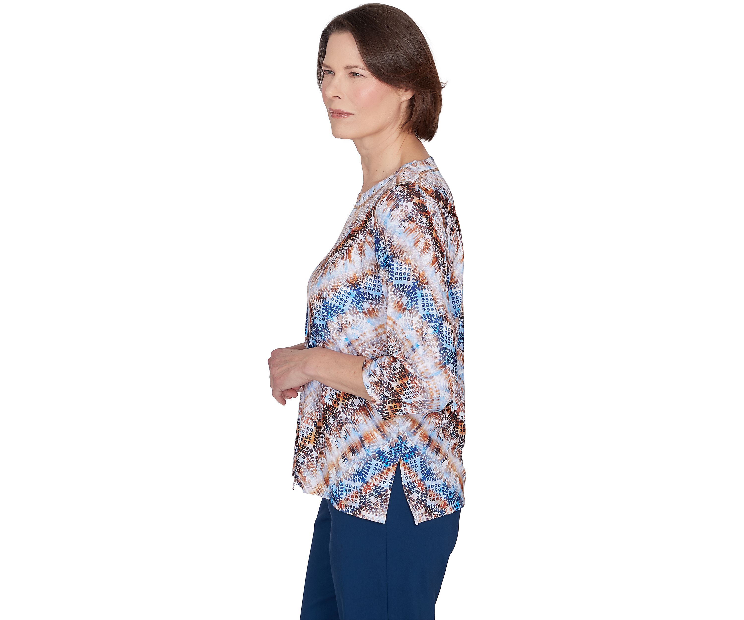 Petite Classics Python Chevron Top