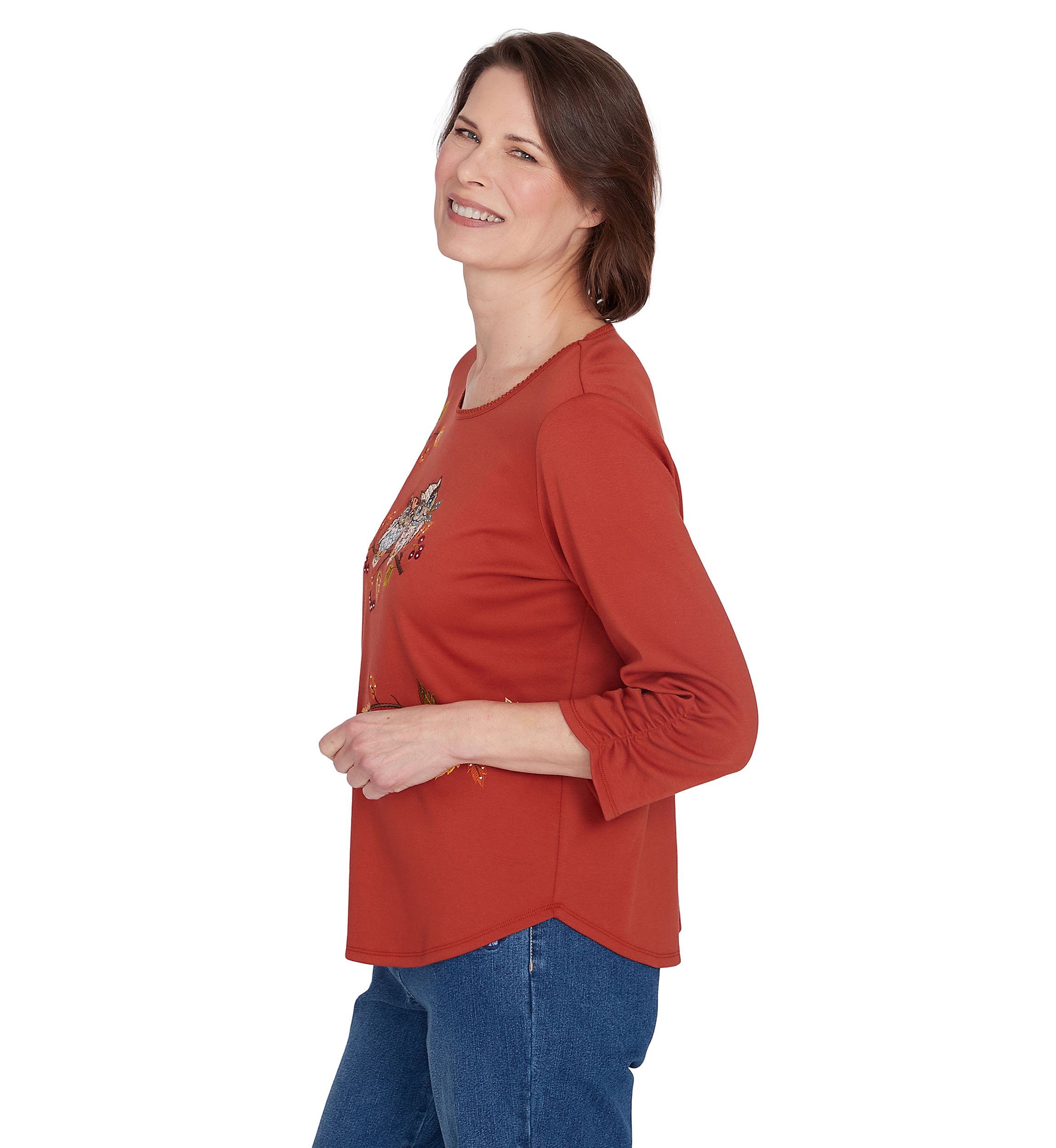 Petite Classics Nuzzling Owls Top