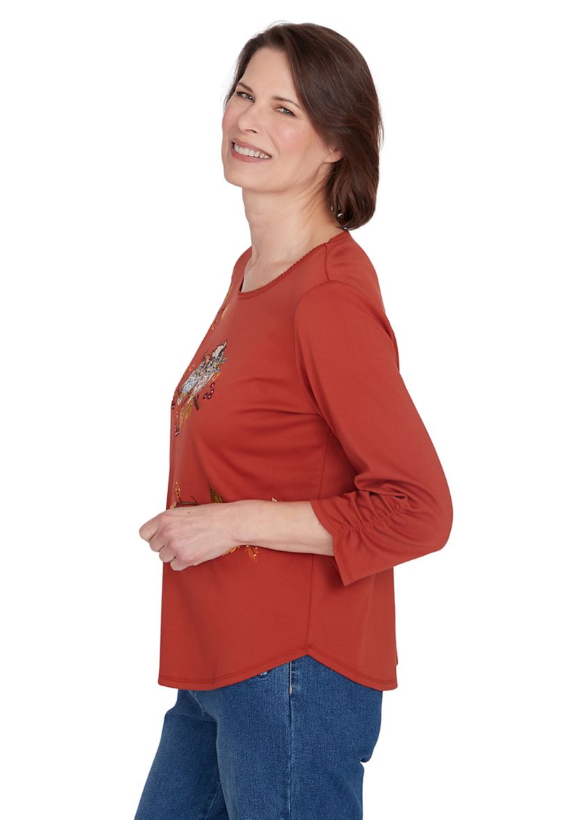 Petite Classics Nuzzling Owls Top
