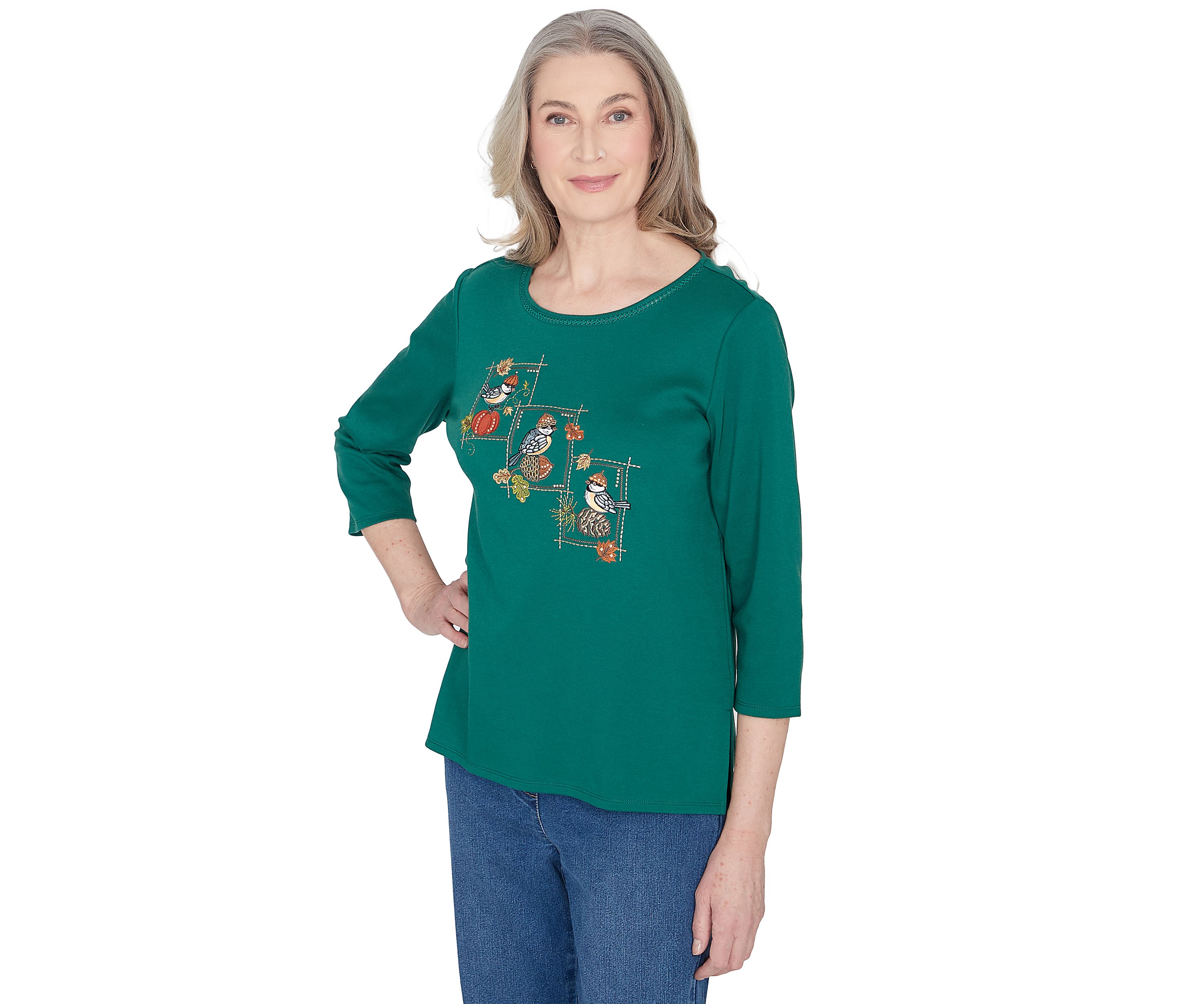 Petite Classics Birds with Hats Top