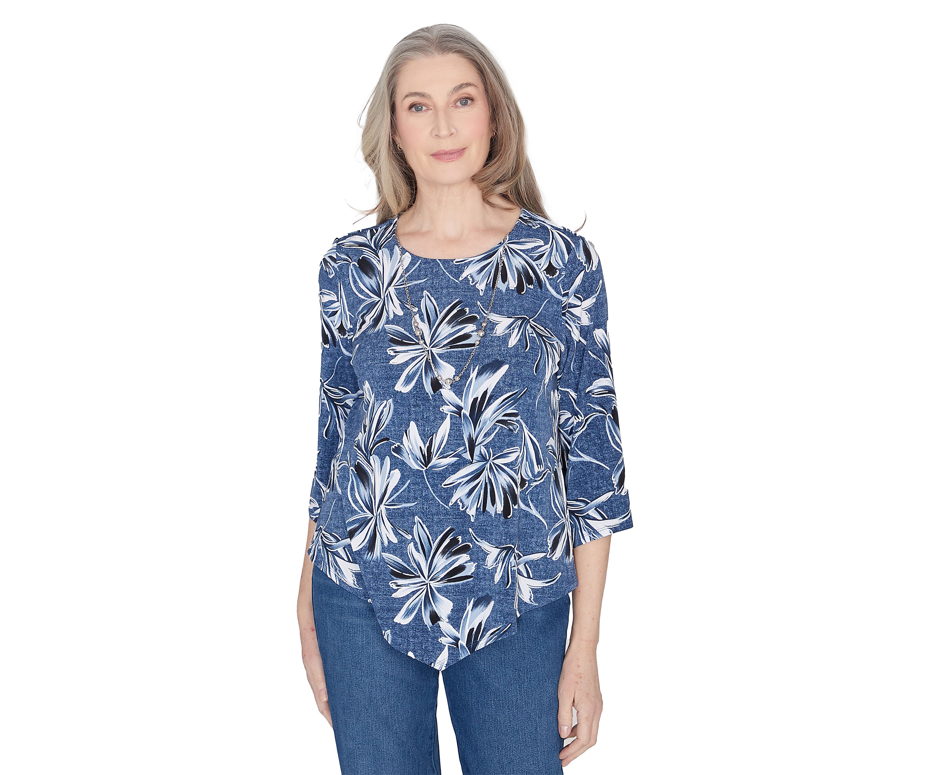 Petite Classics Flower Top