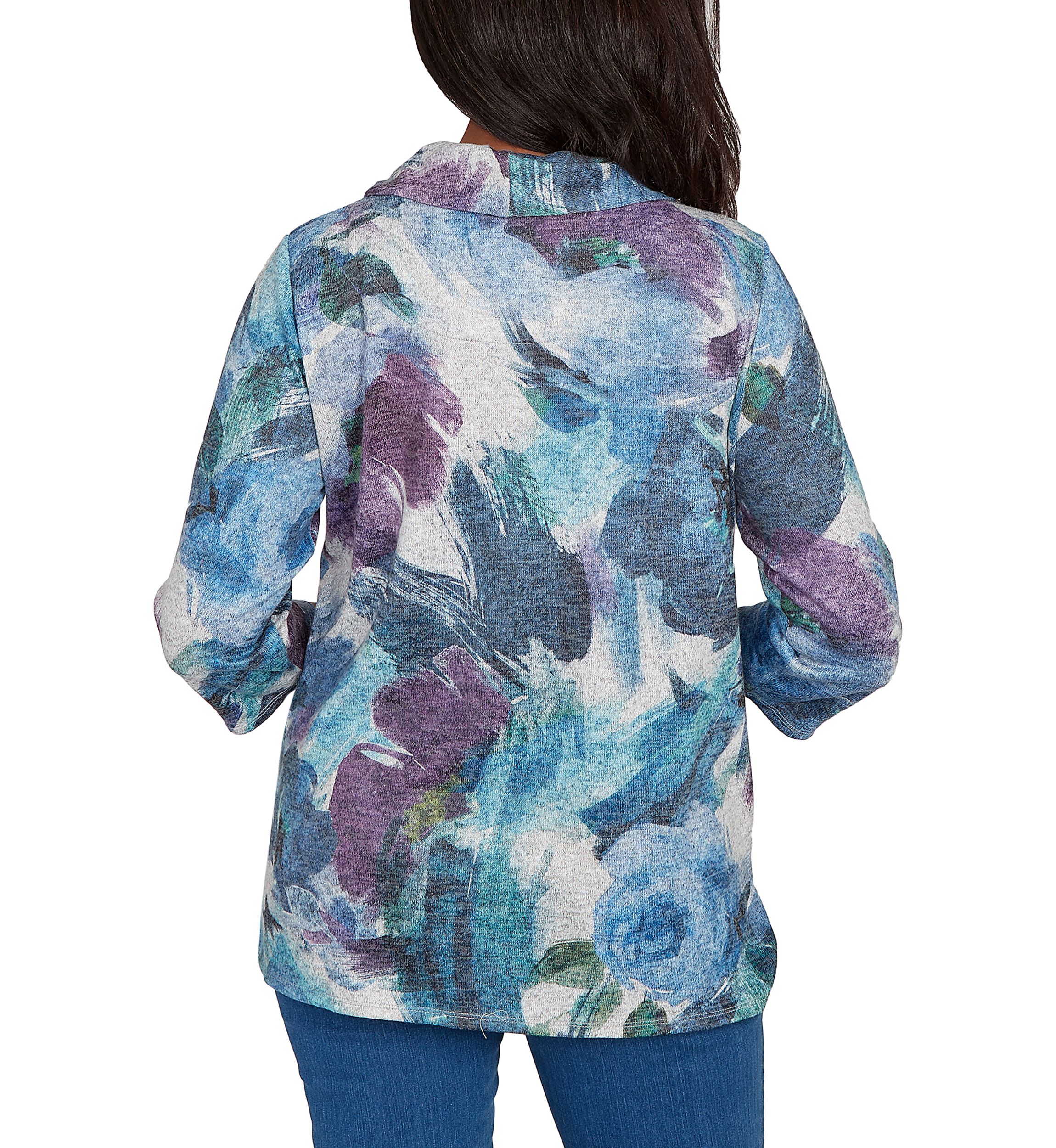 Womens Classics Brushstroke Floral Top