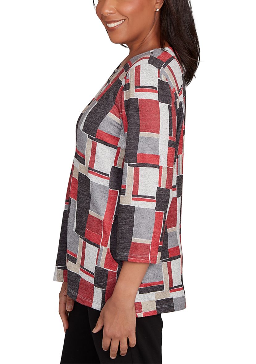 Womens  Classics Color Block Top