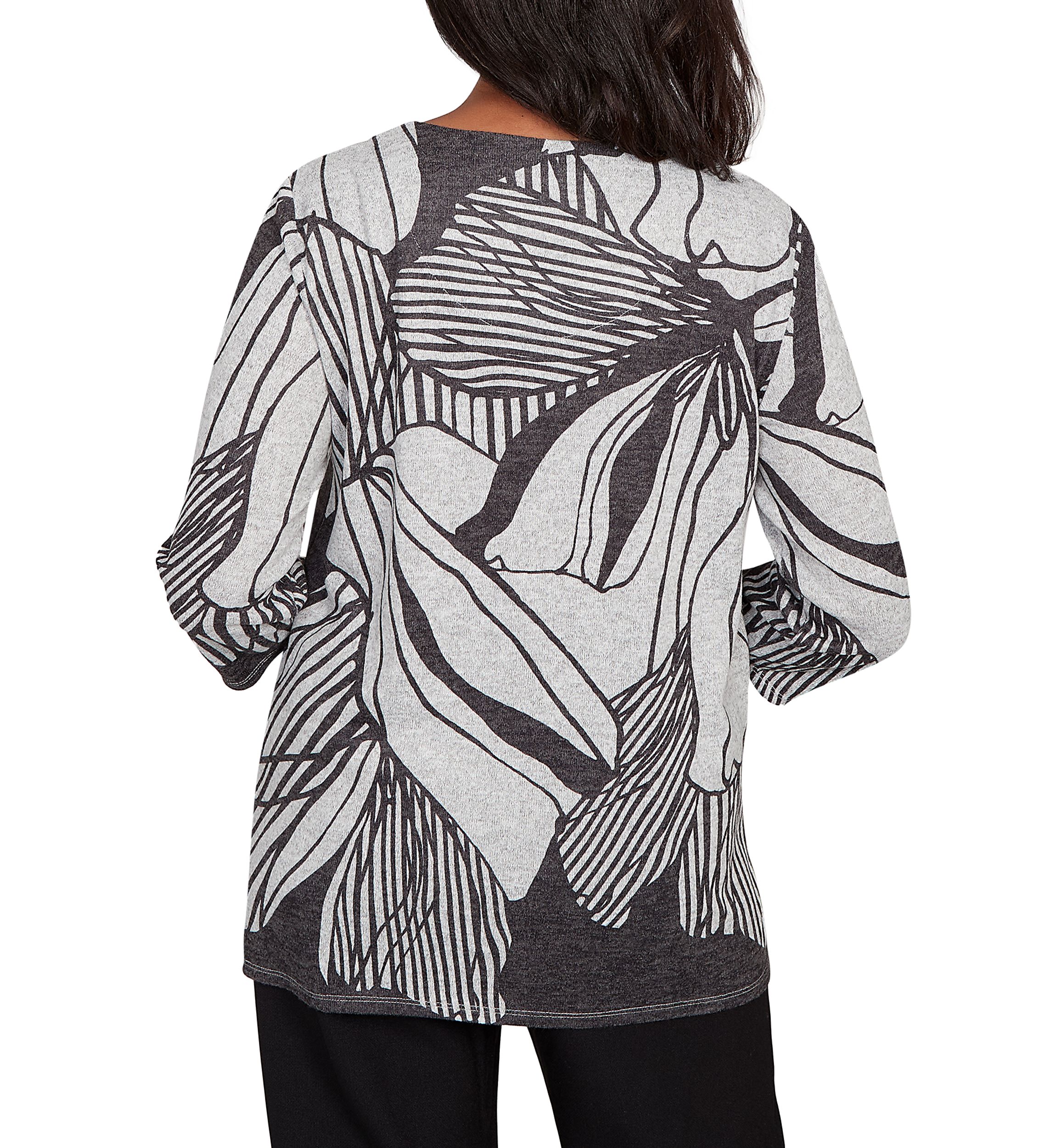 Womens Classics Stripe Floral Top 
