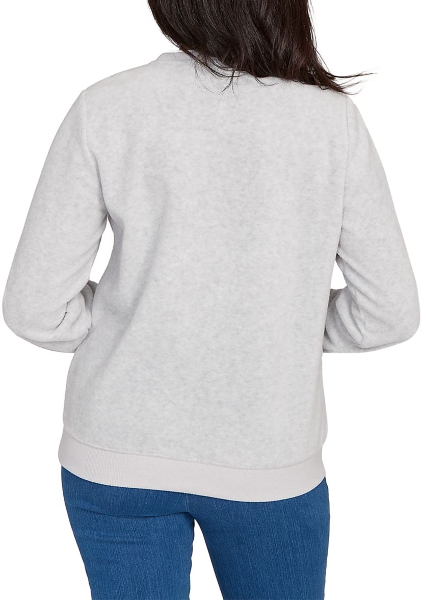 Womens Classics Embellished Yoke Top 
