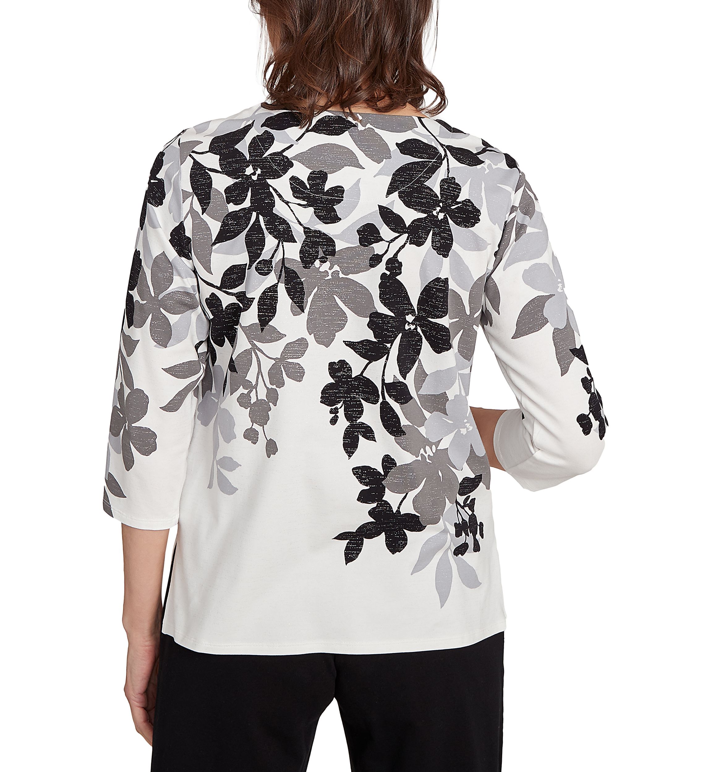 Missy Classics Shadow Leaf Top 