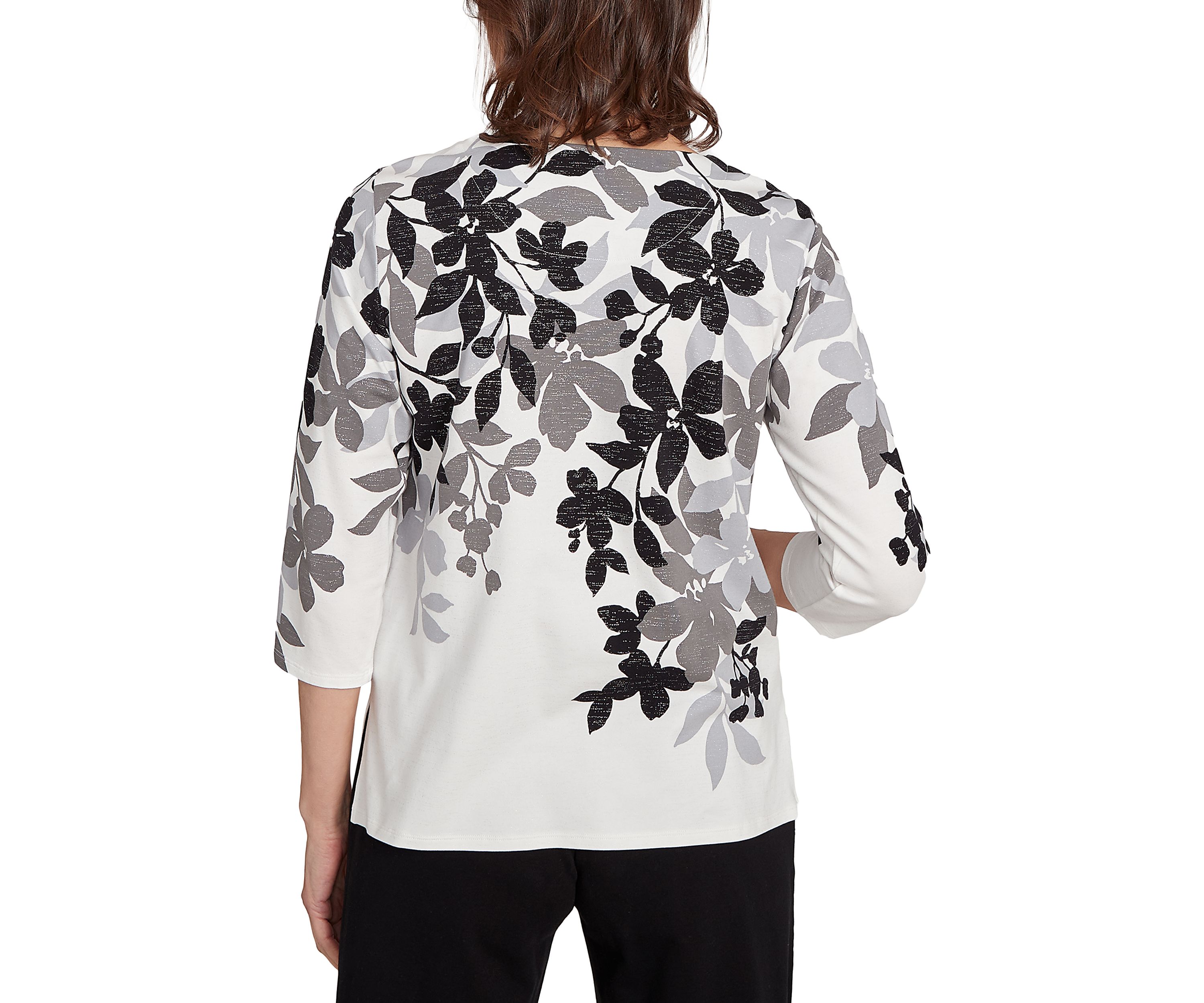 Missy Classics Shadow Leaf Top 