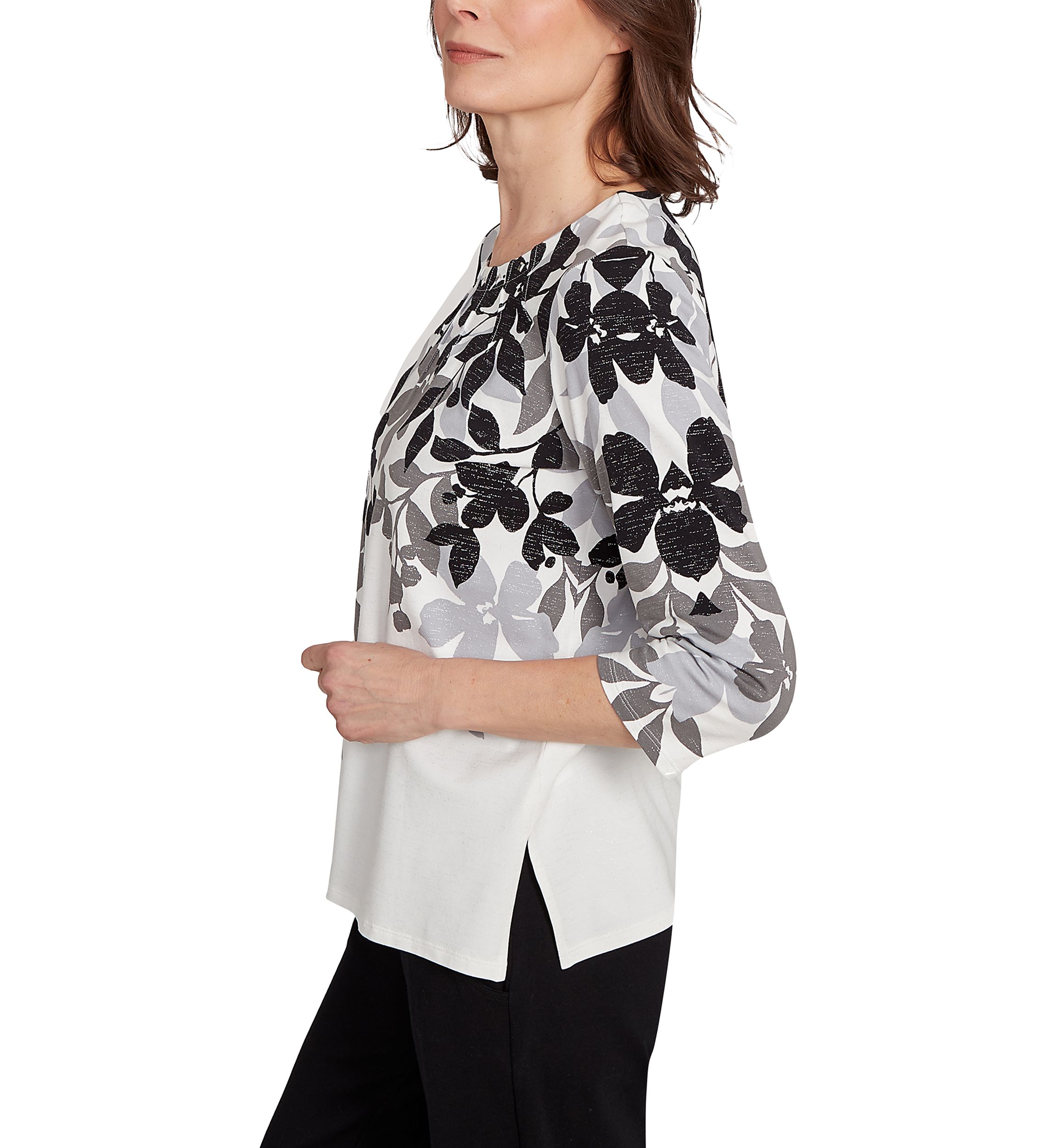 Missy Classics Shadow Leaf Top 