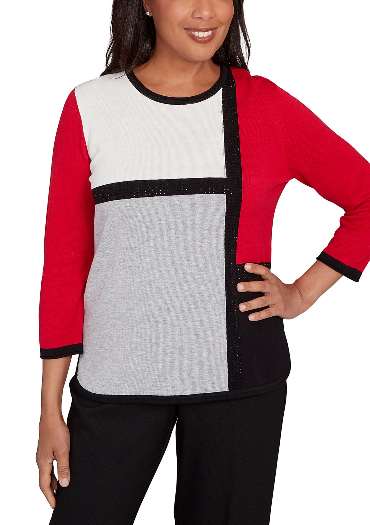 Womens  Classics Color Block Top